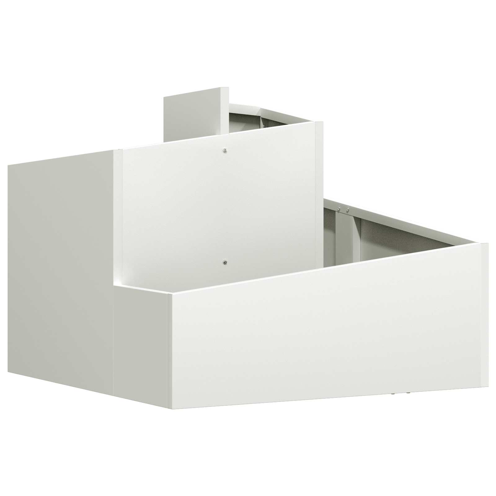 Ghiveci din Plastic Alb Plastic Mediu Inserții Decorative GartenMobel Dekor