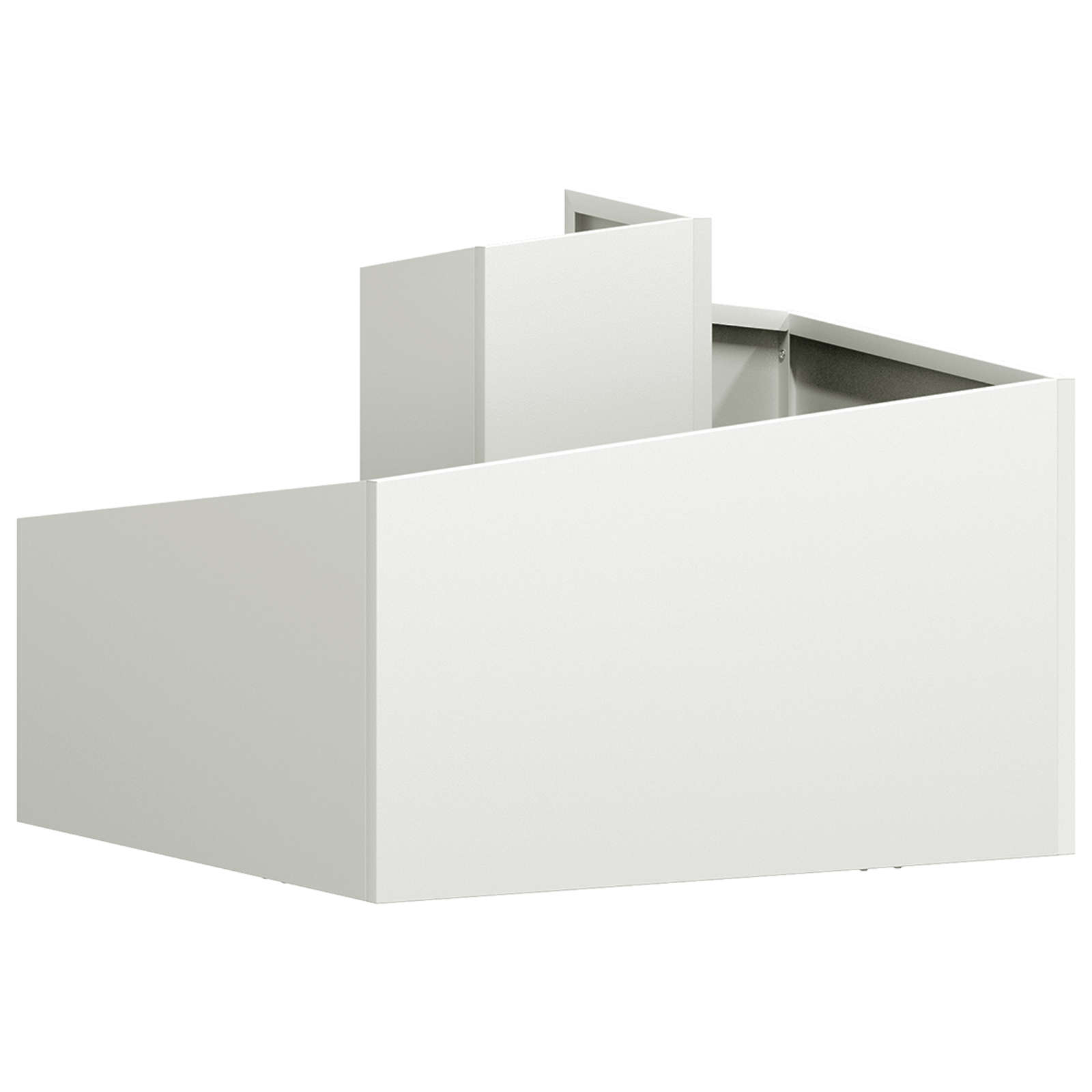 Ghiveci din Plastic Alb Plastic Mediu Inserții Decorative GartenMobel Dekor