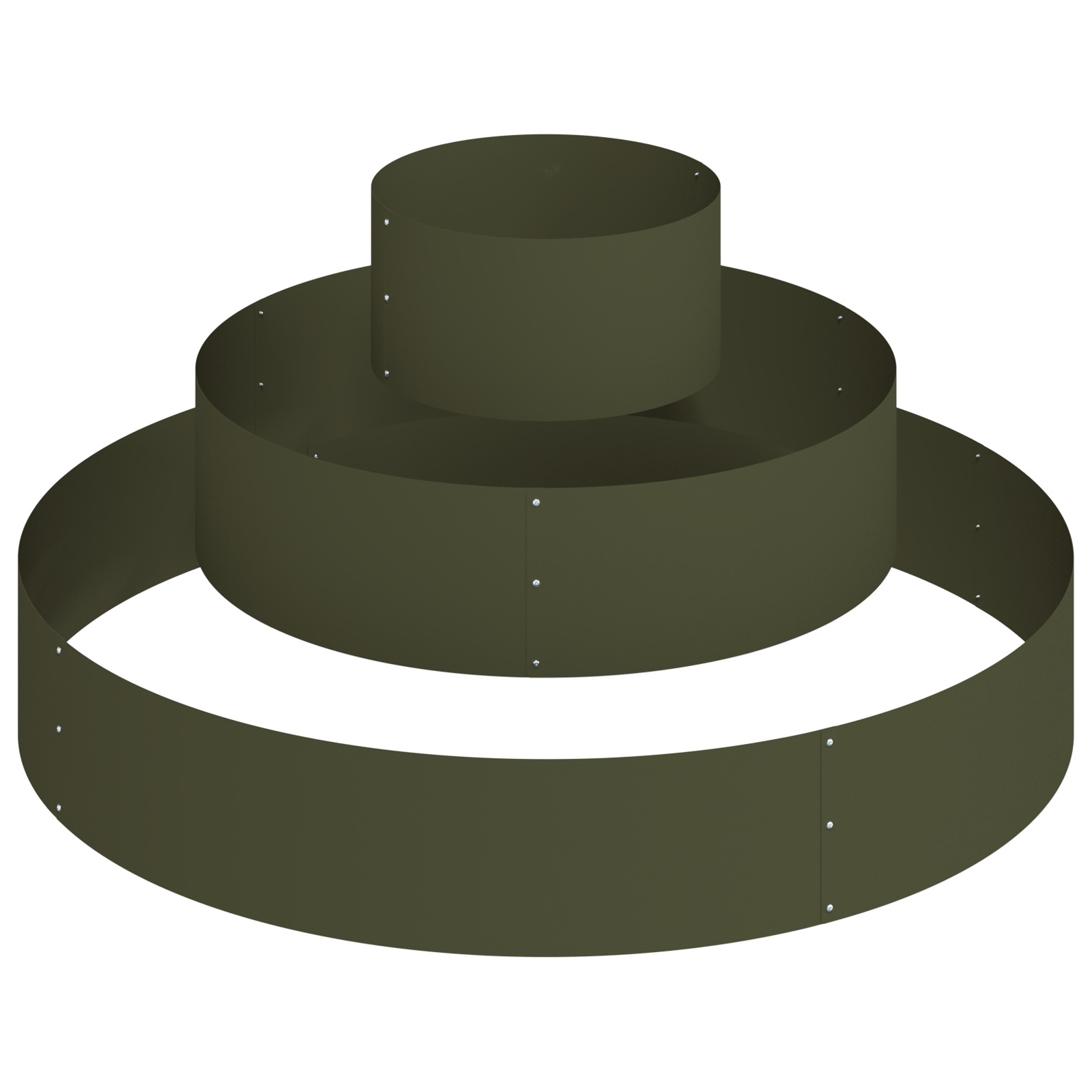 Ghiveci din metal Oțel/Verde măsliniu Ø 120 cm GartenMobel Dekor