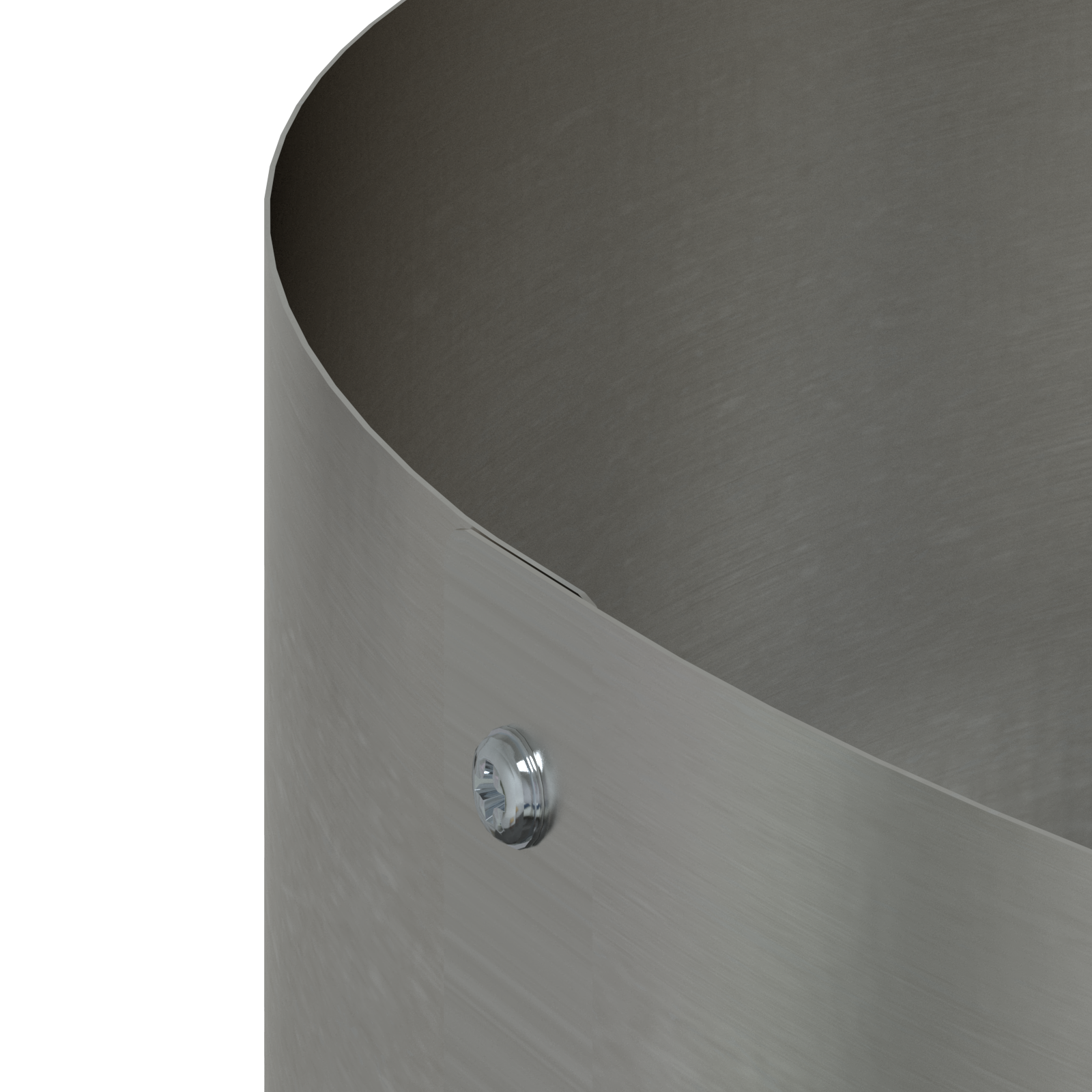 Ghiveci metalic argintiu Galvanizat argintiu Metal galvanizat Mare GartenMobel Dekor
