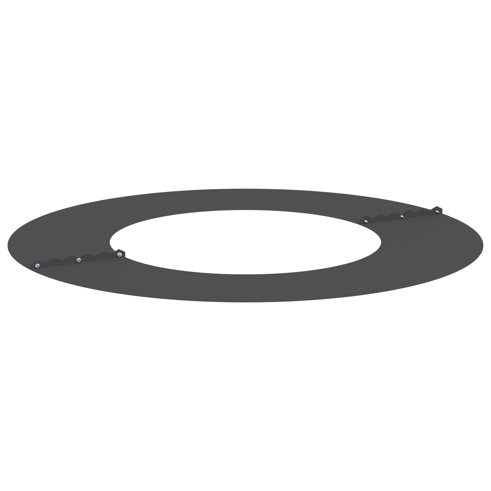 Ring din metal pentru ghiveci Negru Metal 70 cm diametru GartenMobel Dekor