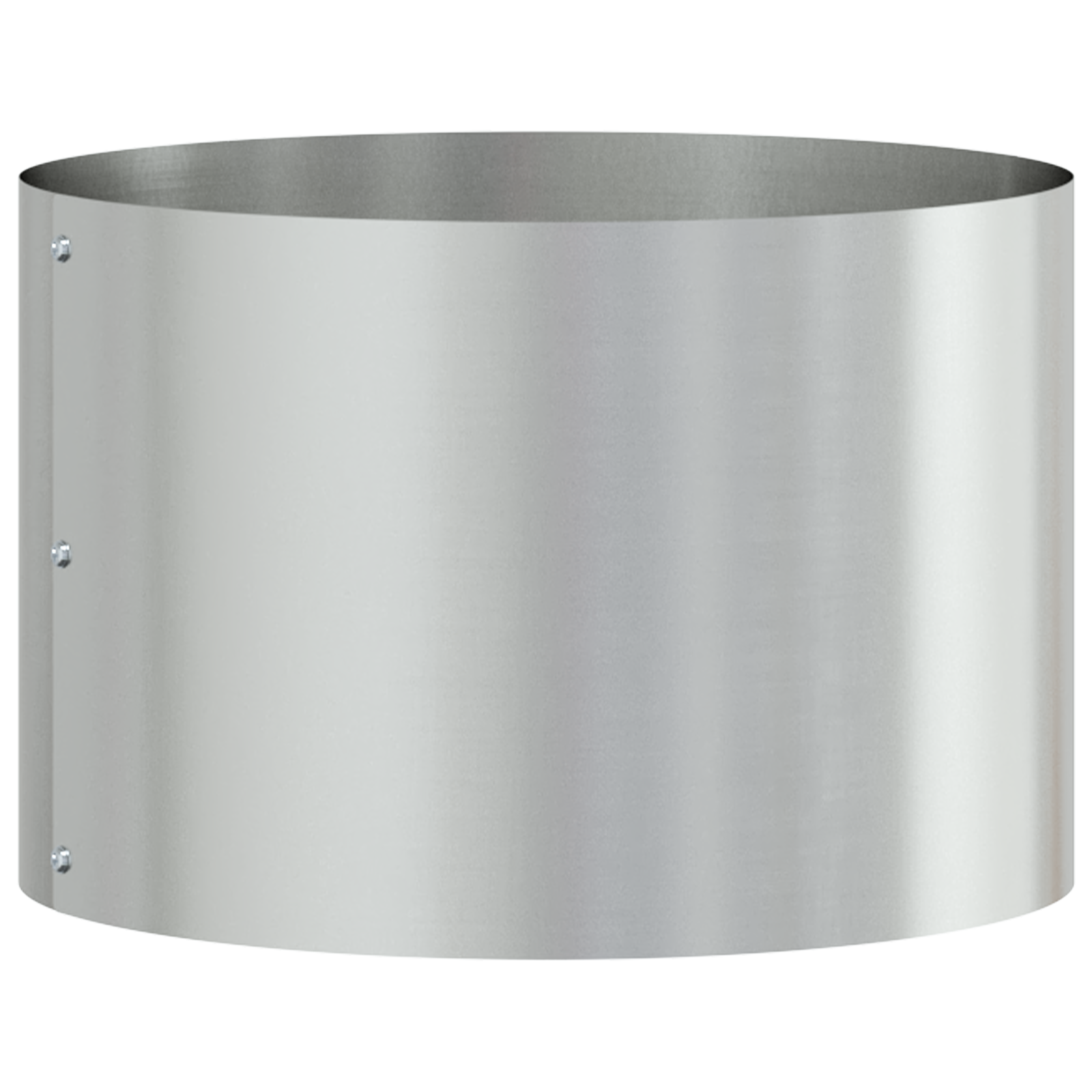 Set de Ghivece Metalice Gri Galvanizat Metal galvanizat Mediu GartenMobel Dekor