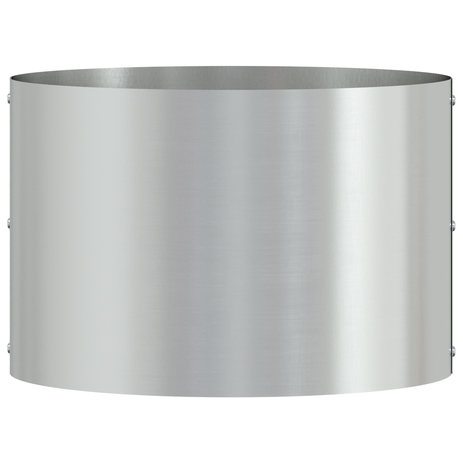 Set de Ghivece Metalice Gri Galvanizat Metal galvanizat Mediu GartenMobel Dekor