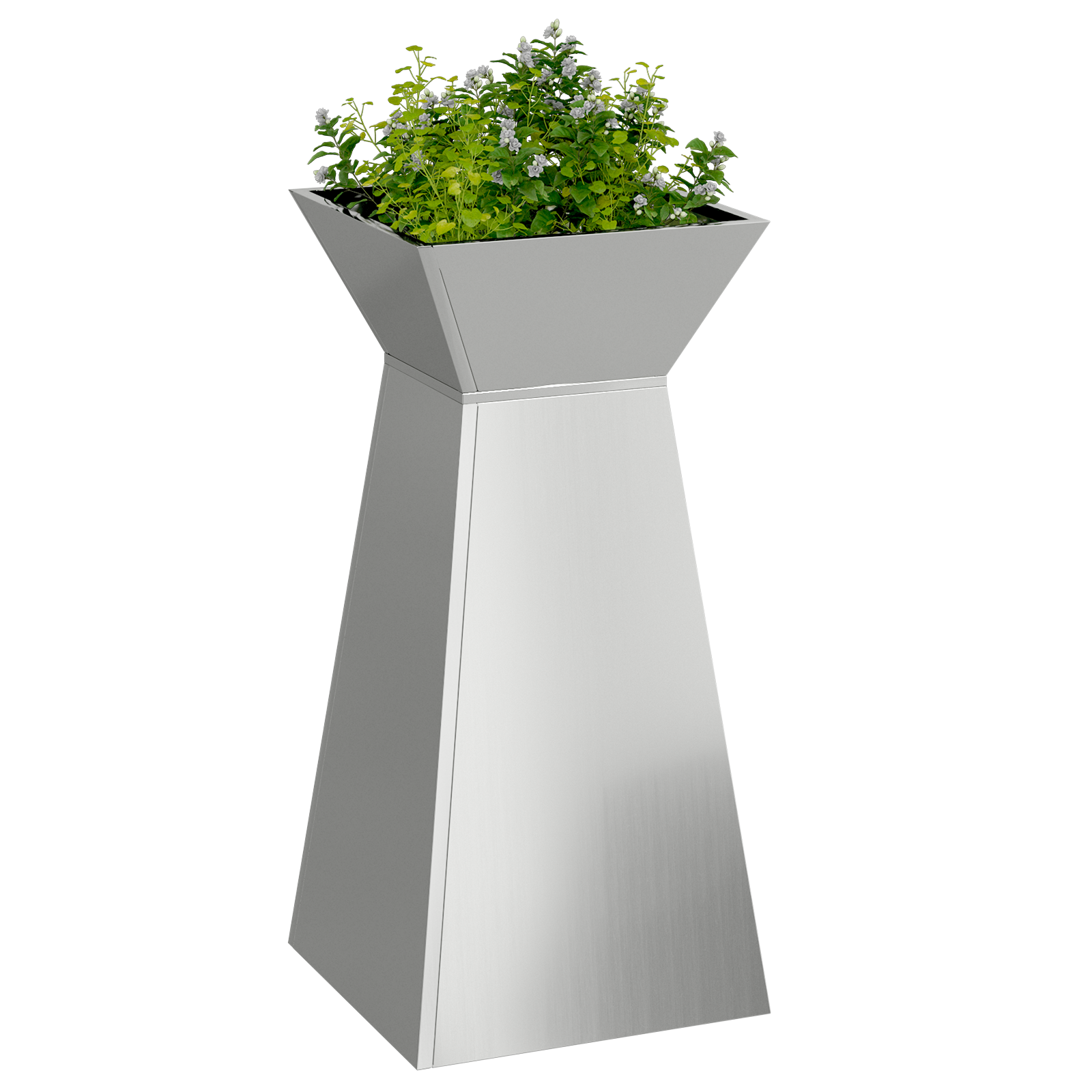 Ghivece din metal Oțel galvanizat 35 x 35 x 73 cm GartenMobel Dekor