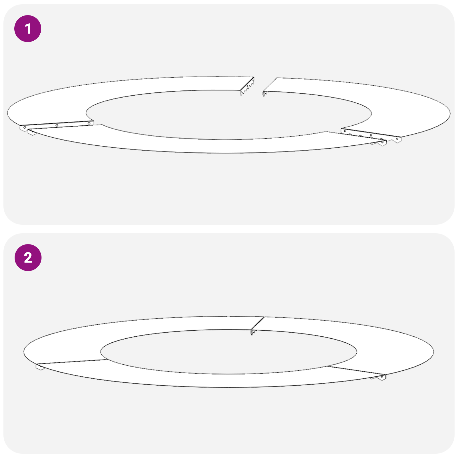 Ghiveci Metalic Alb Alb Metal 80 cm diametru Ghiveci Rotund GartenMobel Dekor