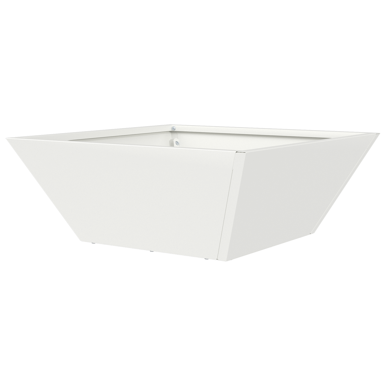 Ghiveci Metalic Alb Rece Metal 40 x 40 x 15 cm Ghiveci Metalic GartenMobel Dekor
