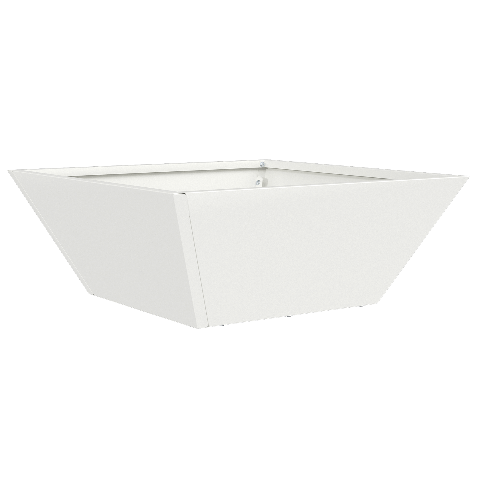 Ghiveci Metalic Alb Rece Metal 40 x 40 x 15 cm Ghiveci Metalic GartenMobel Dekor