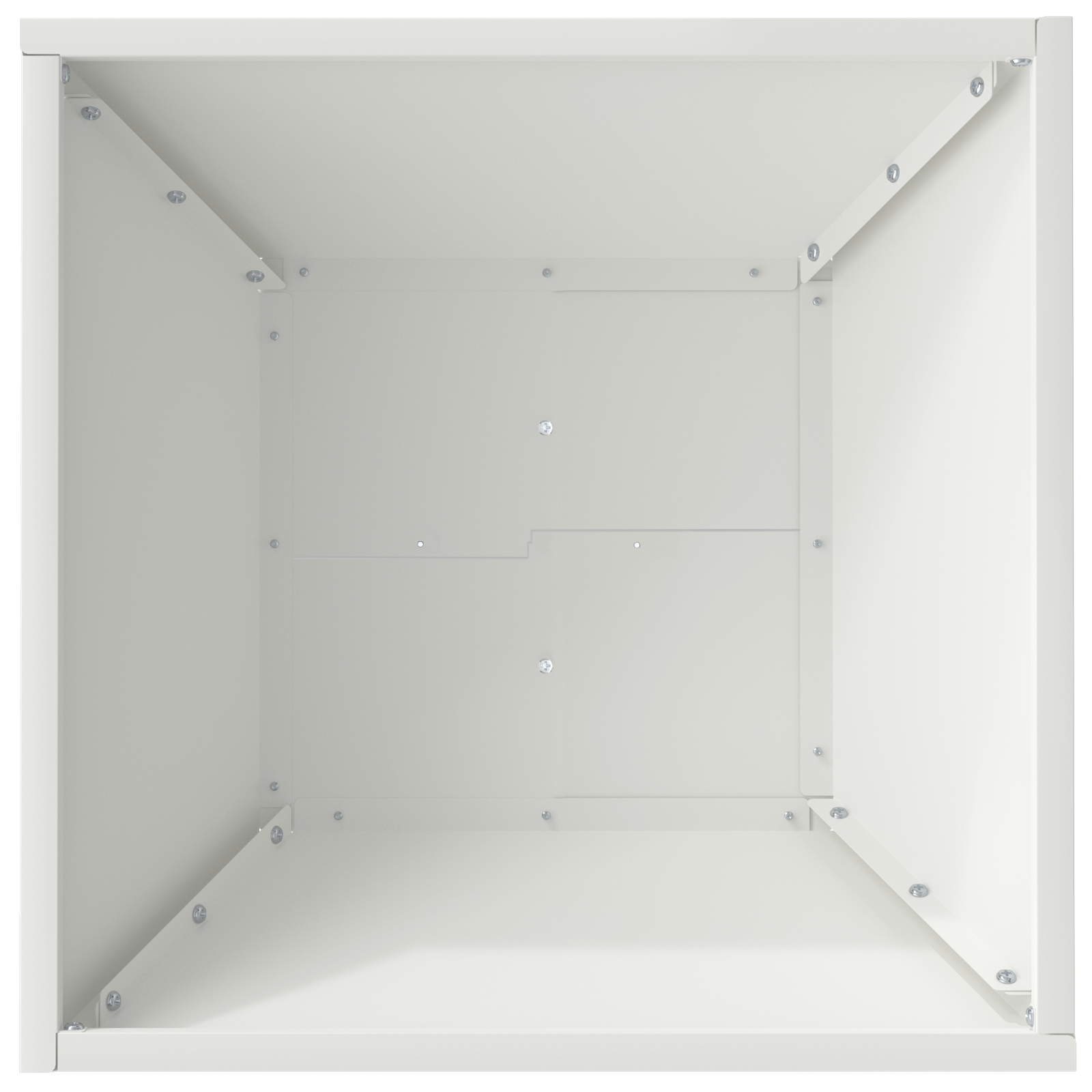 Ghiveci Metalic Alb Rece Metal 40 x 40 x 15 cm Ghiveci Metalic GartenMobel Dekor
