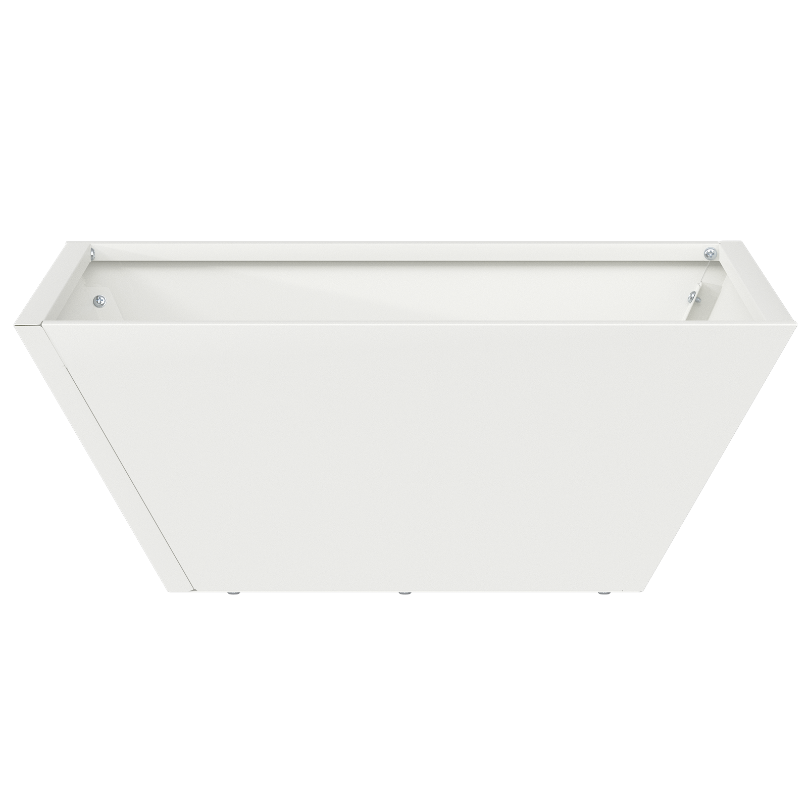 Ghiveci Metalic Alb Rece Metal 40 x 40 x 15 cm Ghiveci Metalic GartenMobel Dekor