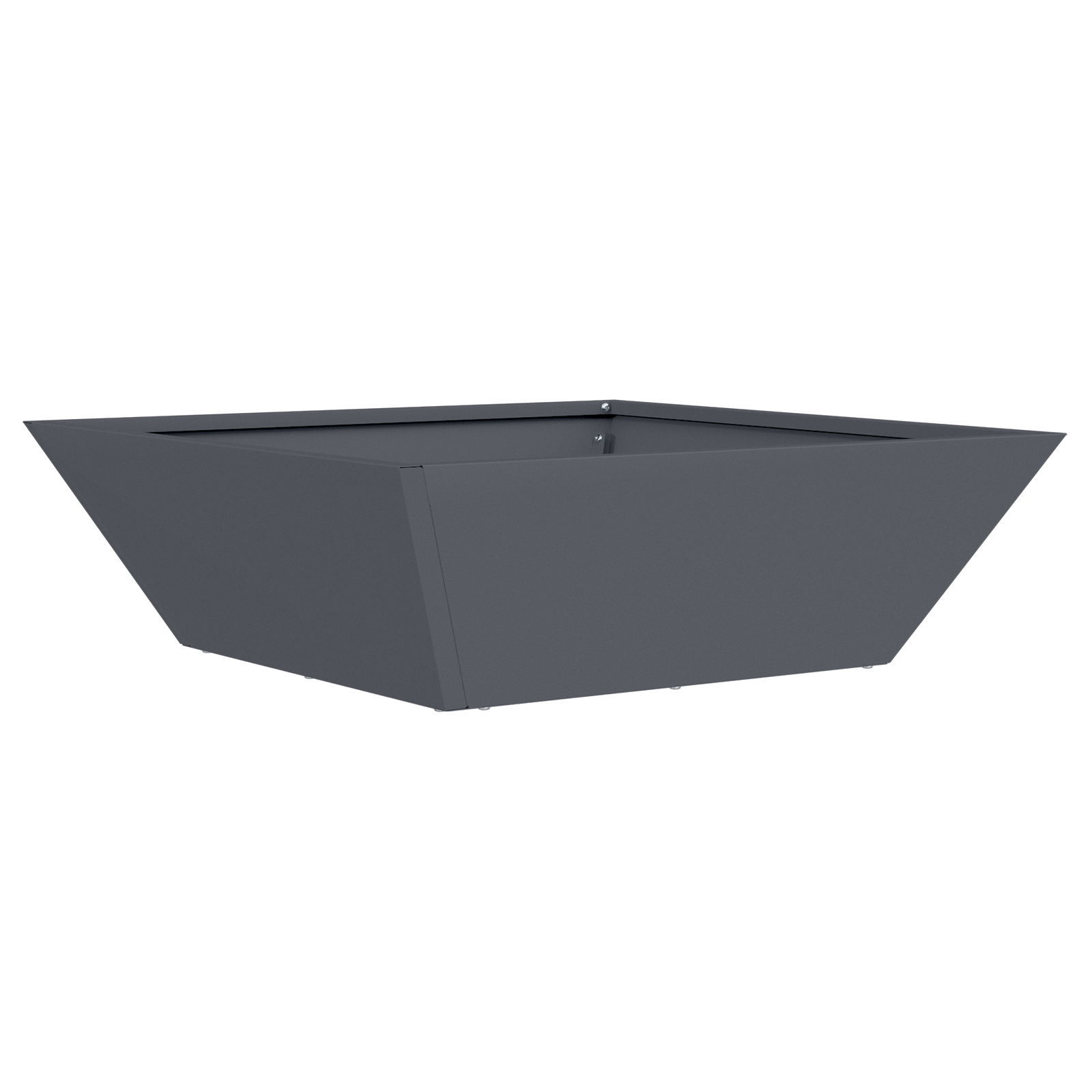 Ghiveci Metalic Antracit Metal 50 x 50 x 15 cm GartenMobel Dekor