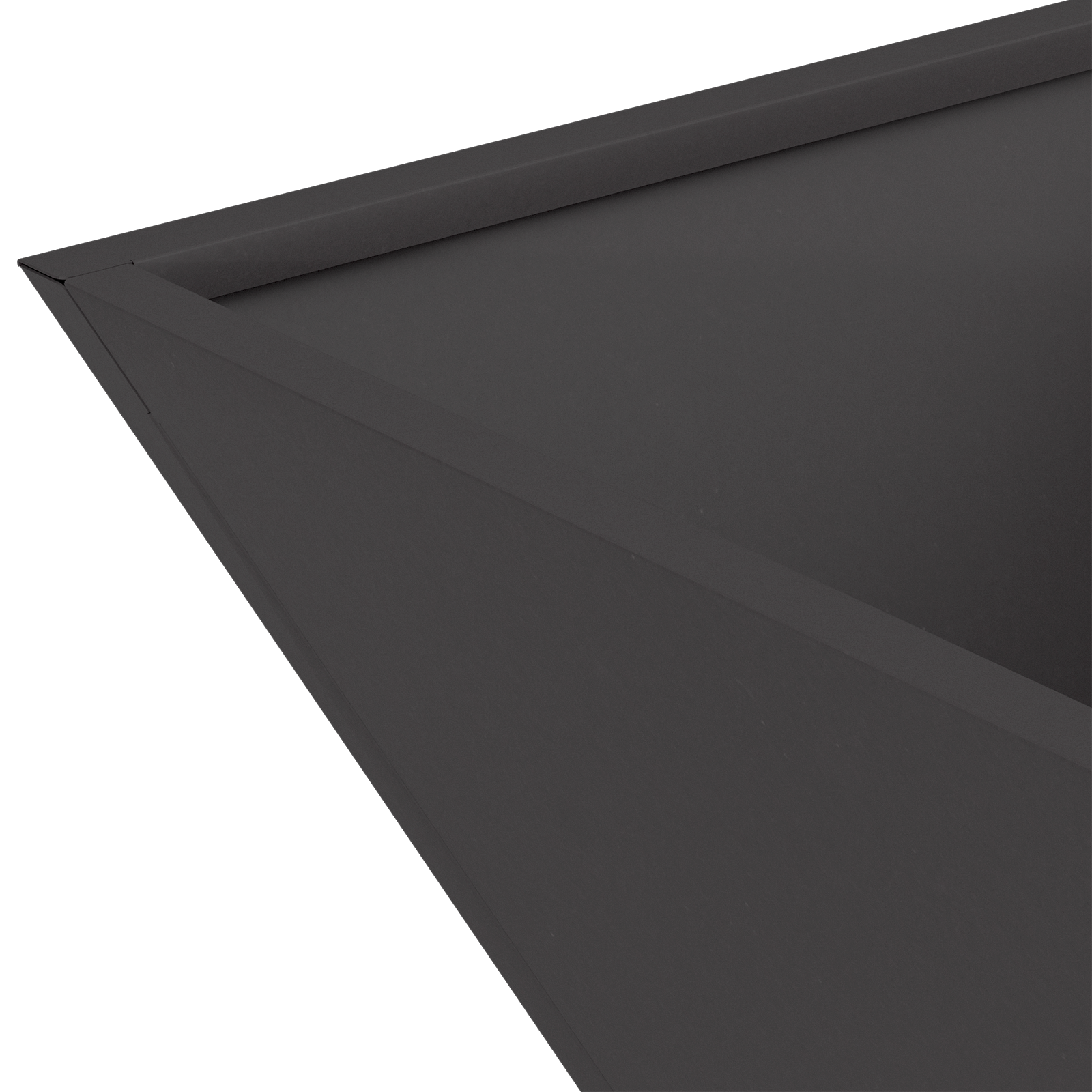 Ghiveci Metalic Negru Metal 40 x 40 x 15 cm Durabil GartenMobel Dekor
