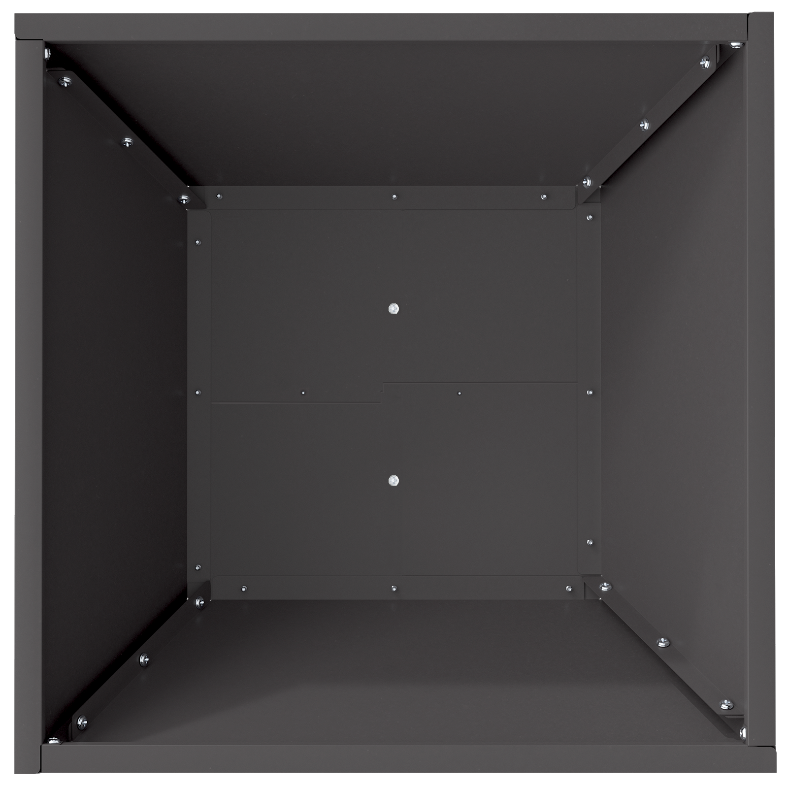 Ghiveci Metalic Negru Metal 40 x 40 x 15 cm Durabil GartenMobel Dekor