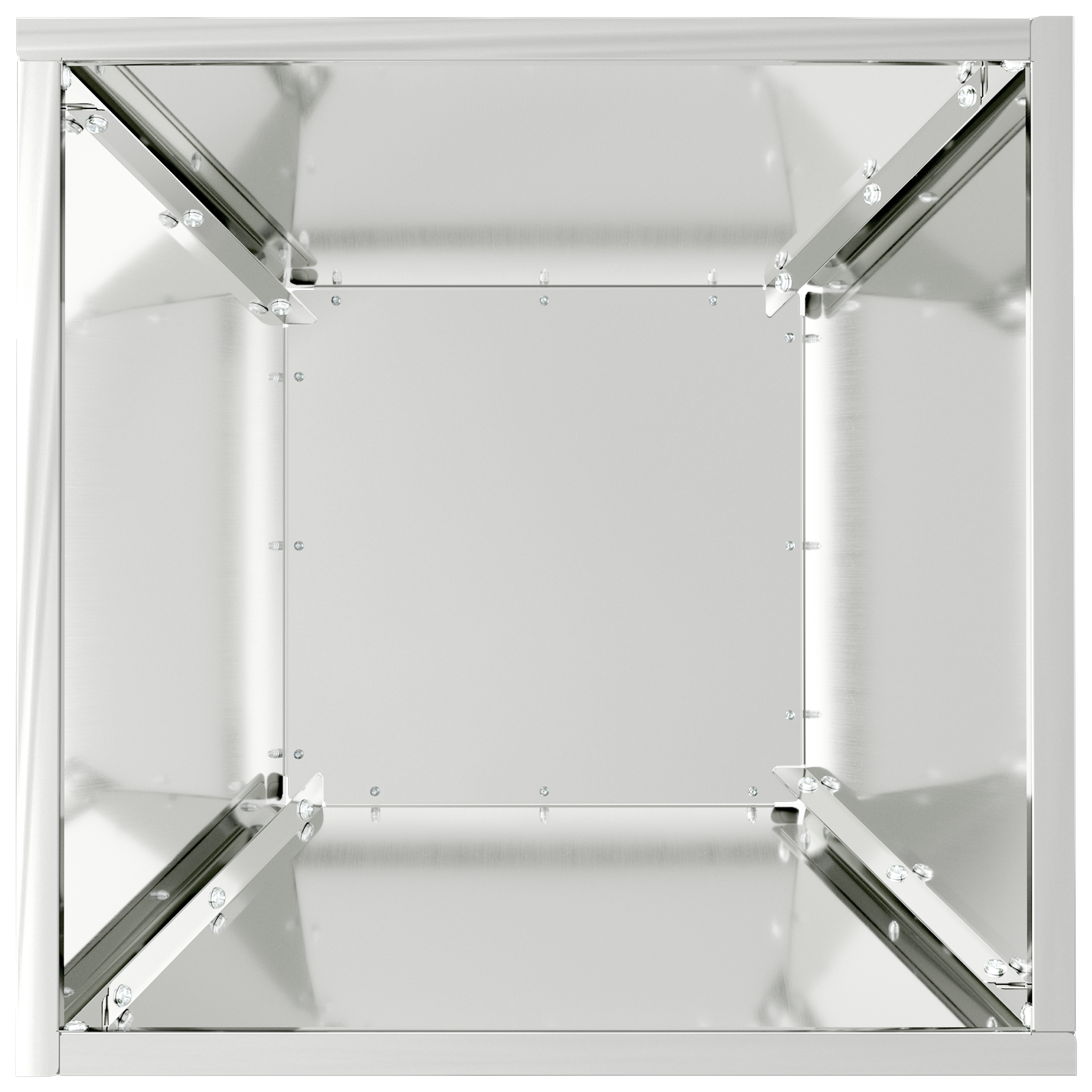 Ghiveci Metalic Oțel Galvanizat 35 x 35 x 15 cm Ghivece Ghiveci GartenMobel Dekor