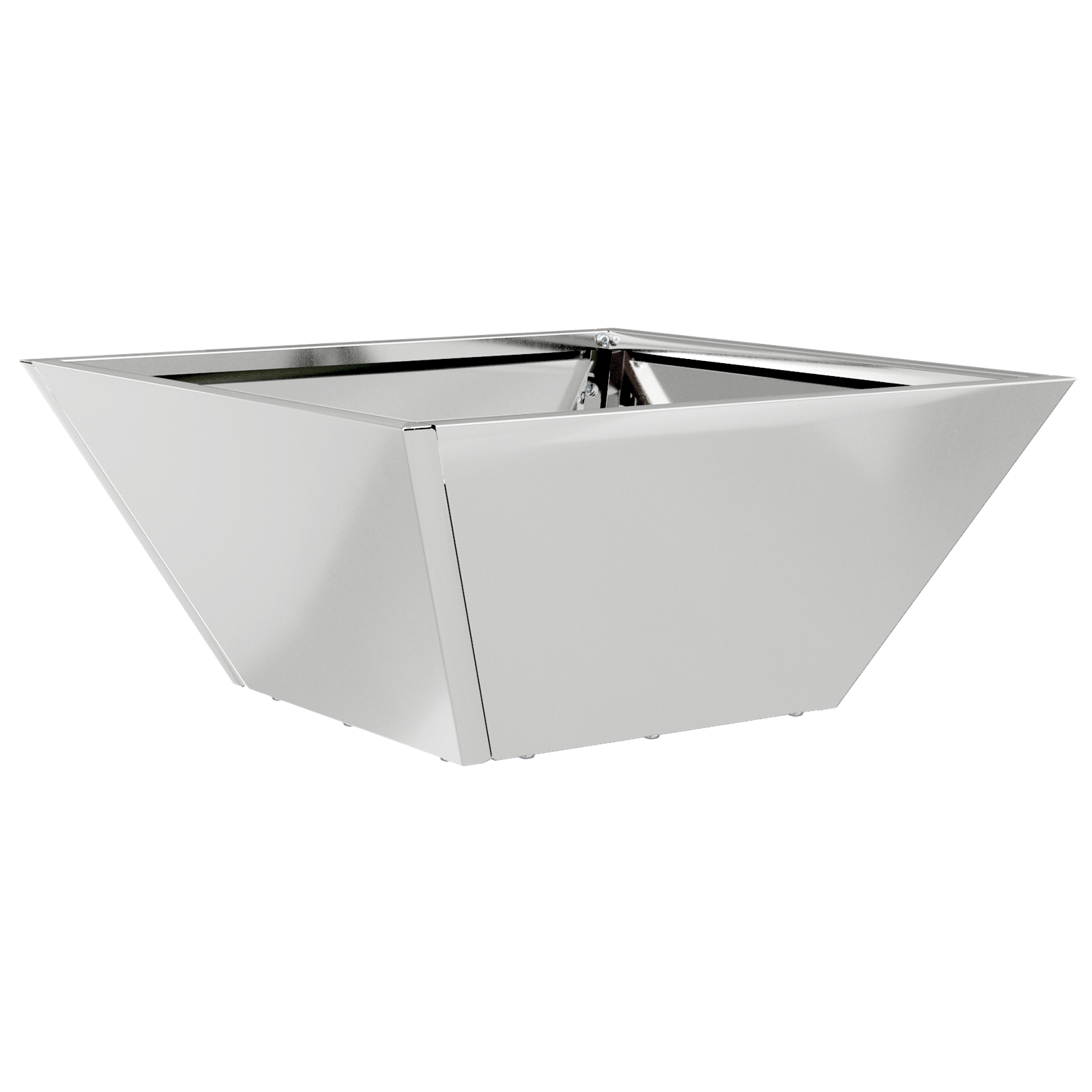 Ghiveci Metalic Oțel Galvanizat 35 x 35 x 15 cm Ghivece Ghiveci GartenMobel Dekor