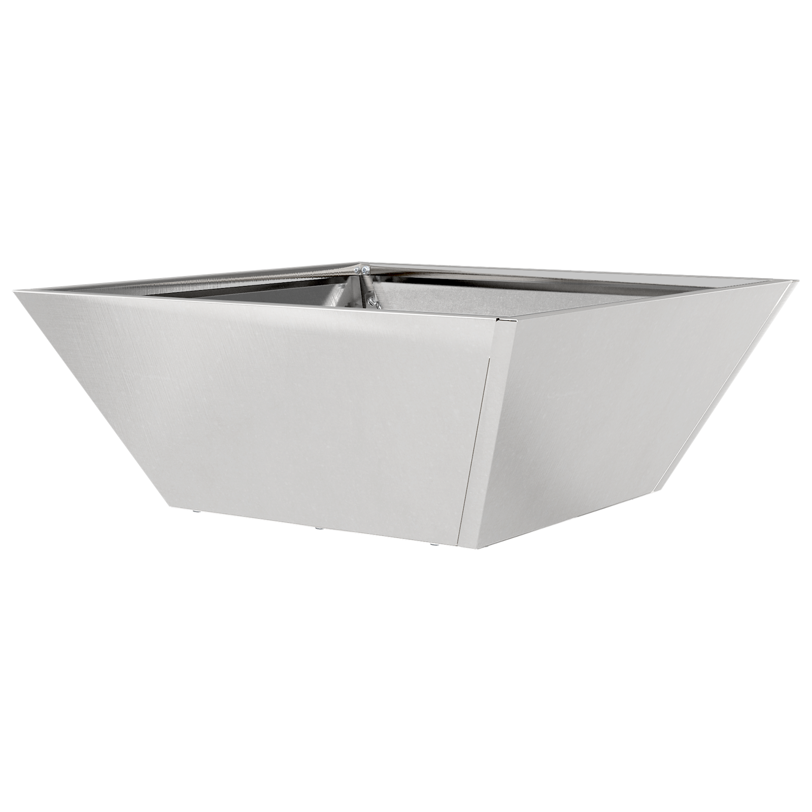 Ghiveci Metalic Oțel Inoxidabil 40 x 40 x 15 cm Detalii Decorative GartenMobel Dekor