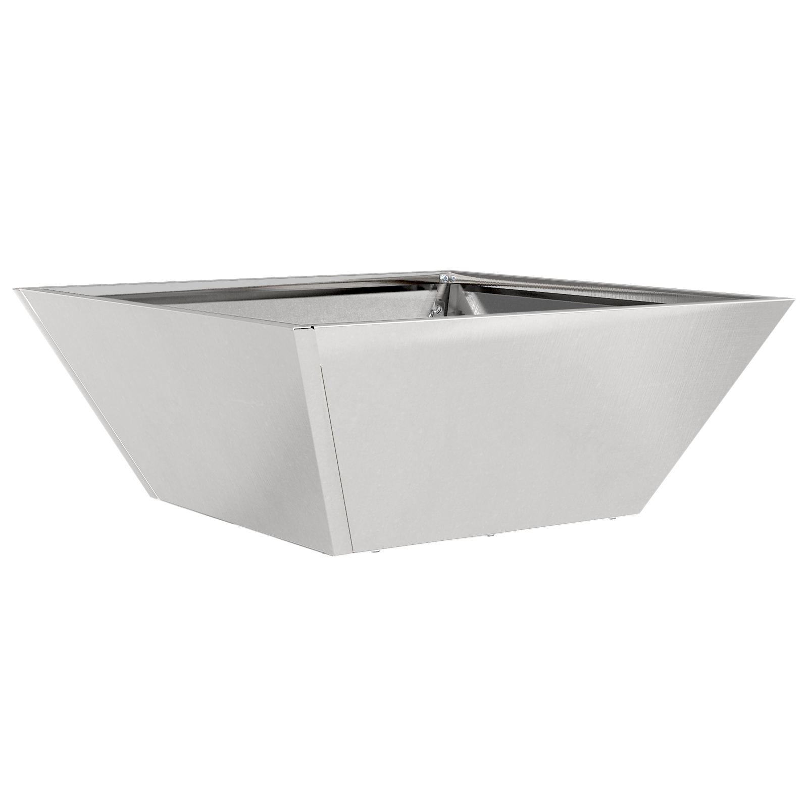 Ghiveci Metalic Oțel Inoxidabil 40 x 40 x 15 cm Detalii Decorative GartenMobel Dekor