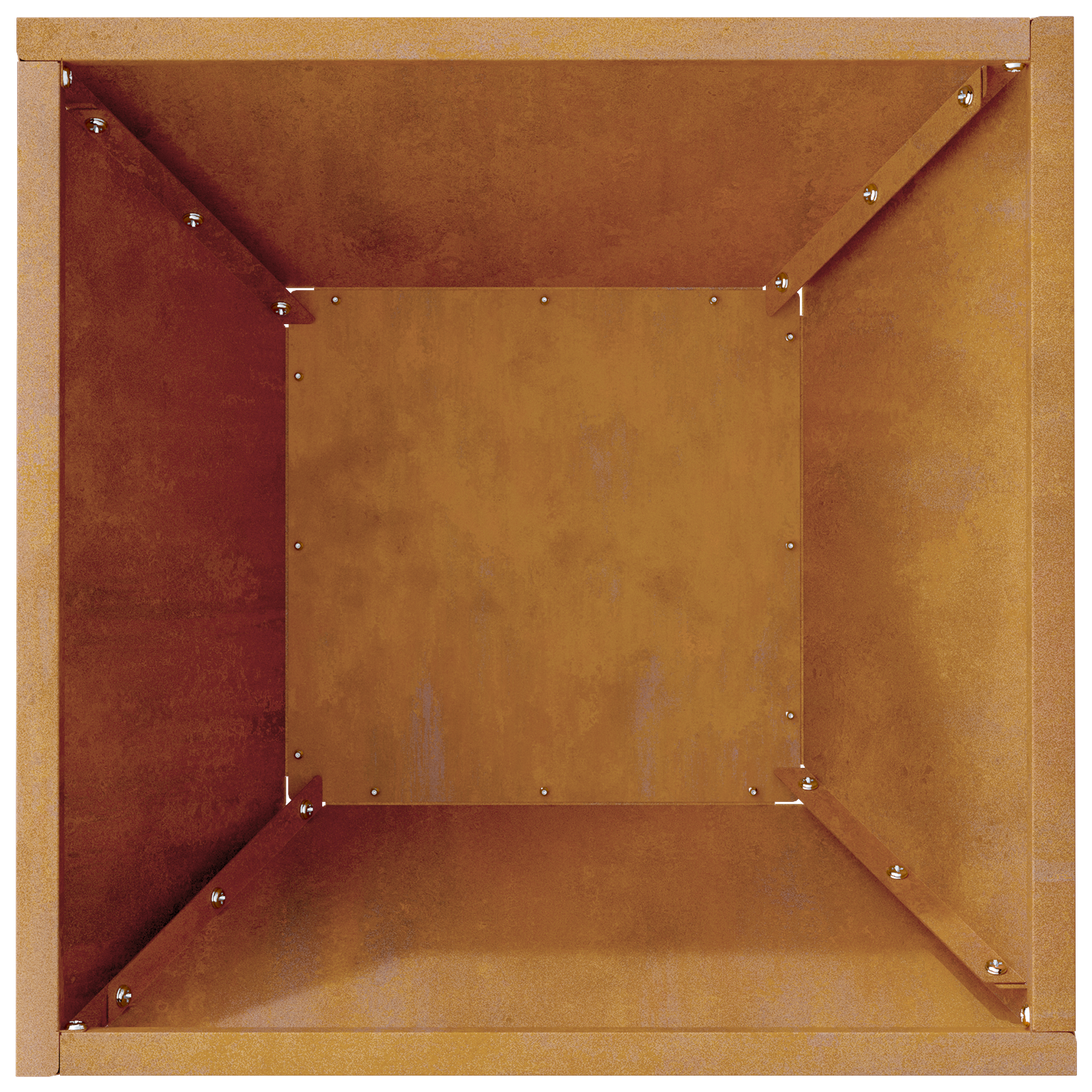 Ghiveci Metalic Oțel Rezistent la Vreme 35 x 35 x 15 cm Durabil GartenMobel Dekor