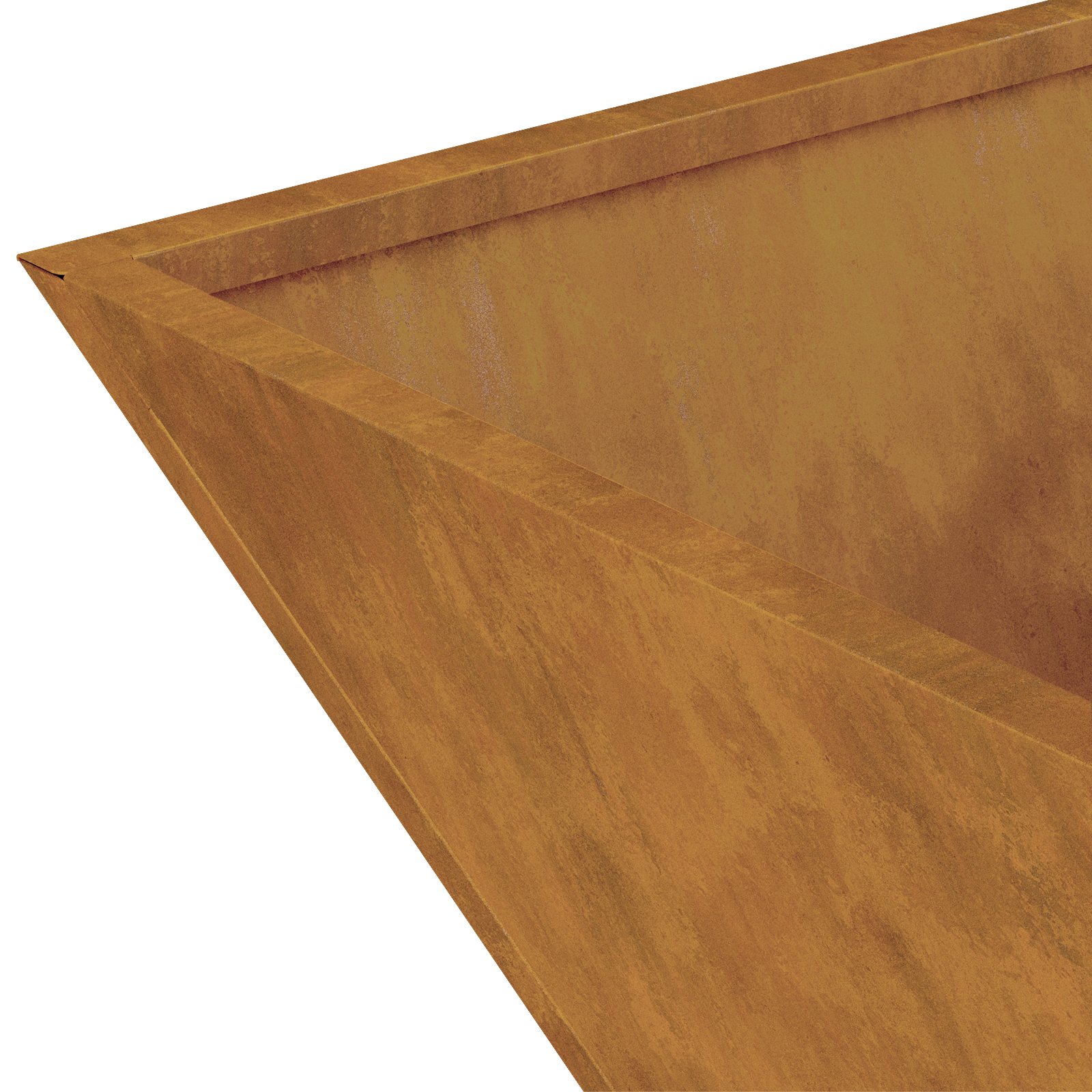 Ghiveci Metalic Oțel rezistent la vreme 40 x 40 x 15 cm GartenMobel Dekor
