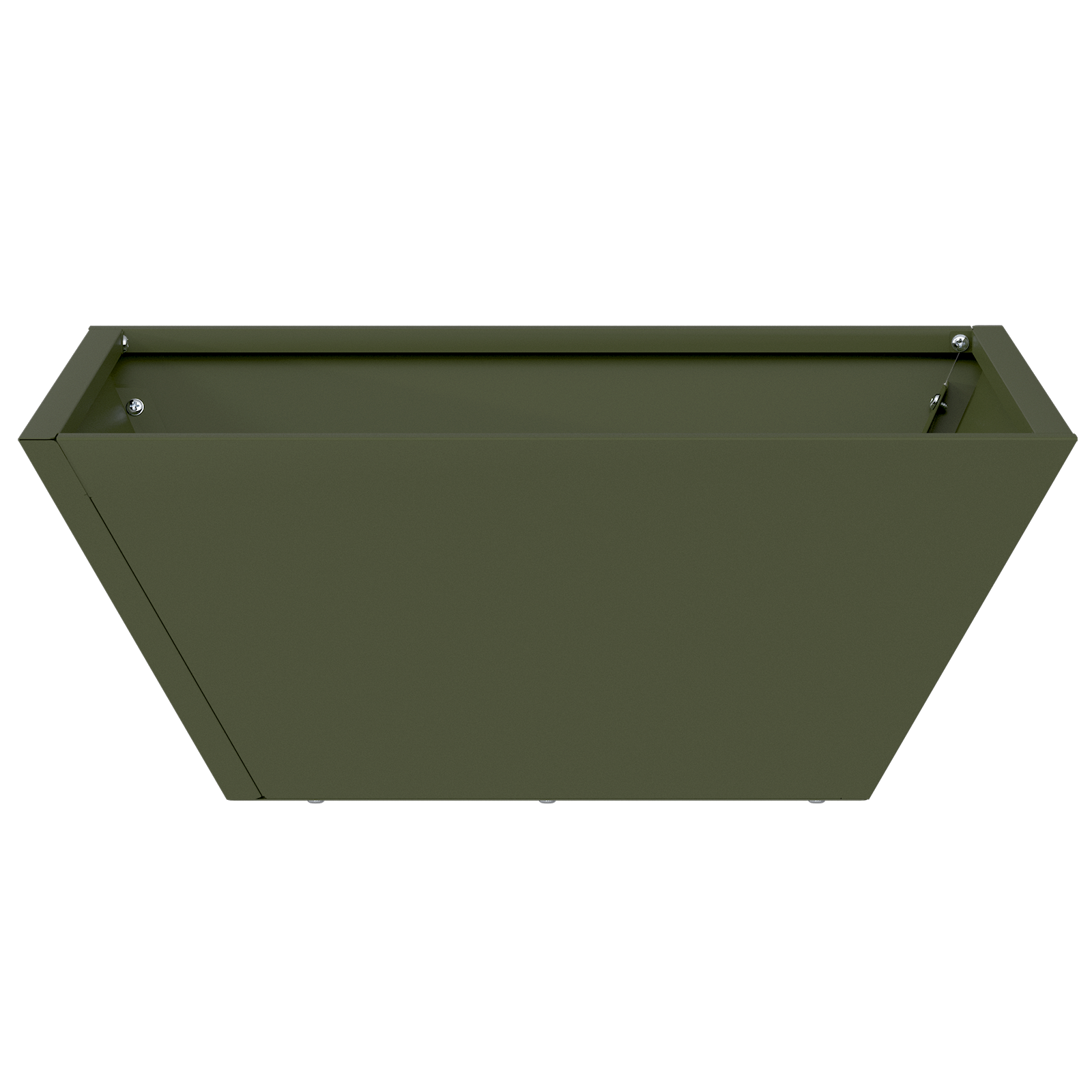 Ghiveci Metalic Verde Măsliniu Metal 40 x 40 x 15 cm GartenMobel Dekor