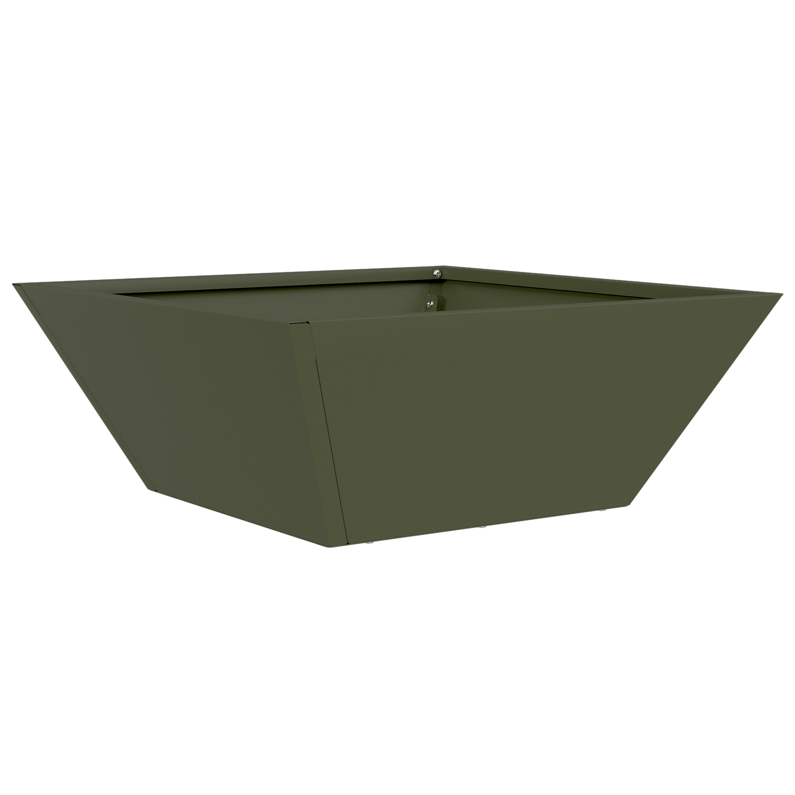 Ghiveci Metalic Verde Măsliniu Metal 40 x 40 x 15 cm GartenMobel Dekor