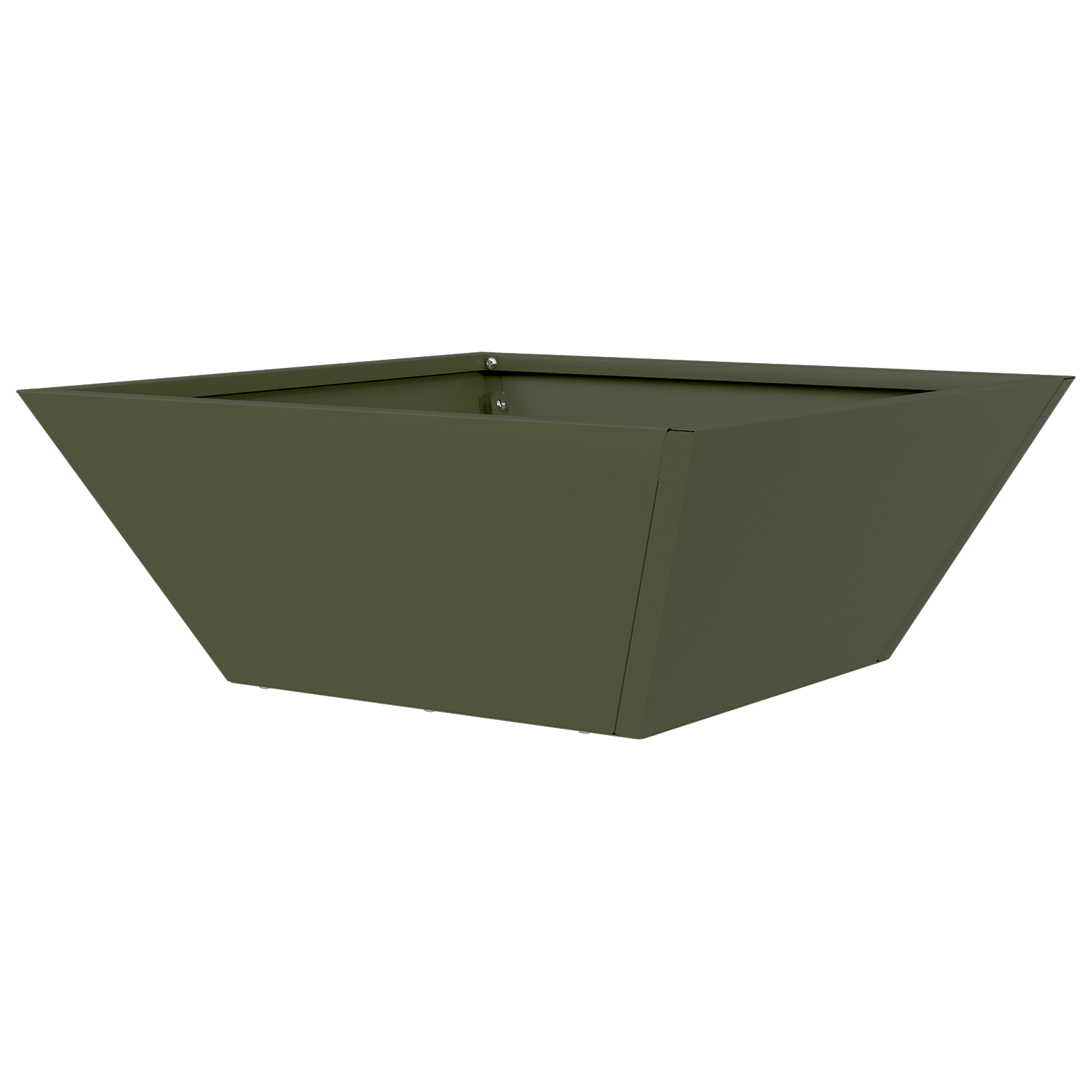 Ghiveci Metalic Verde Măsliniu Metal 40 x 40 x 15 cm GartenMobel Dekor