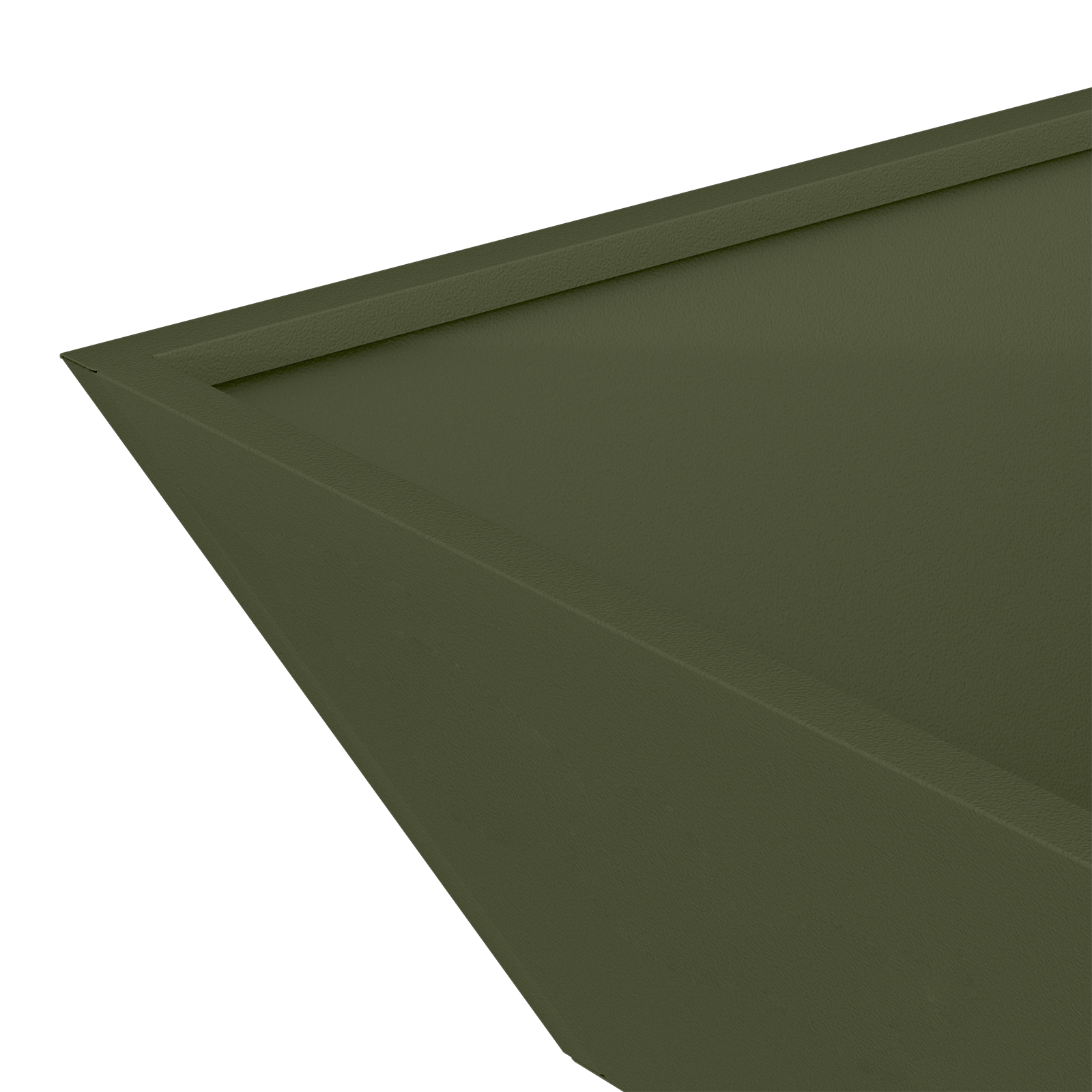 Ghiveci Metalic Verde Măsliniu Metal 50 x 50 x 15 cm GartenMobel Dekor