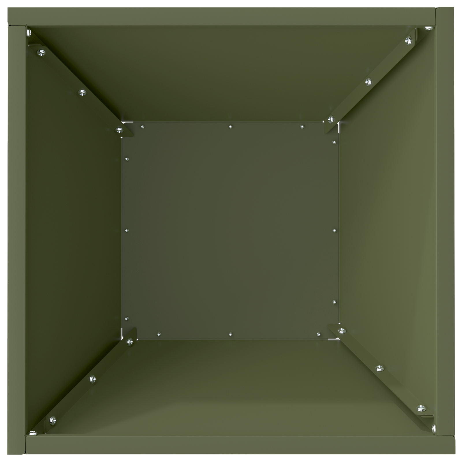 Ghiveci Metalic Verde Olive Metal Mediu Inserții Decorative GartenMobel Dekor