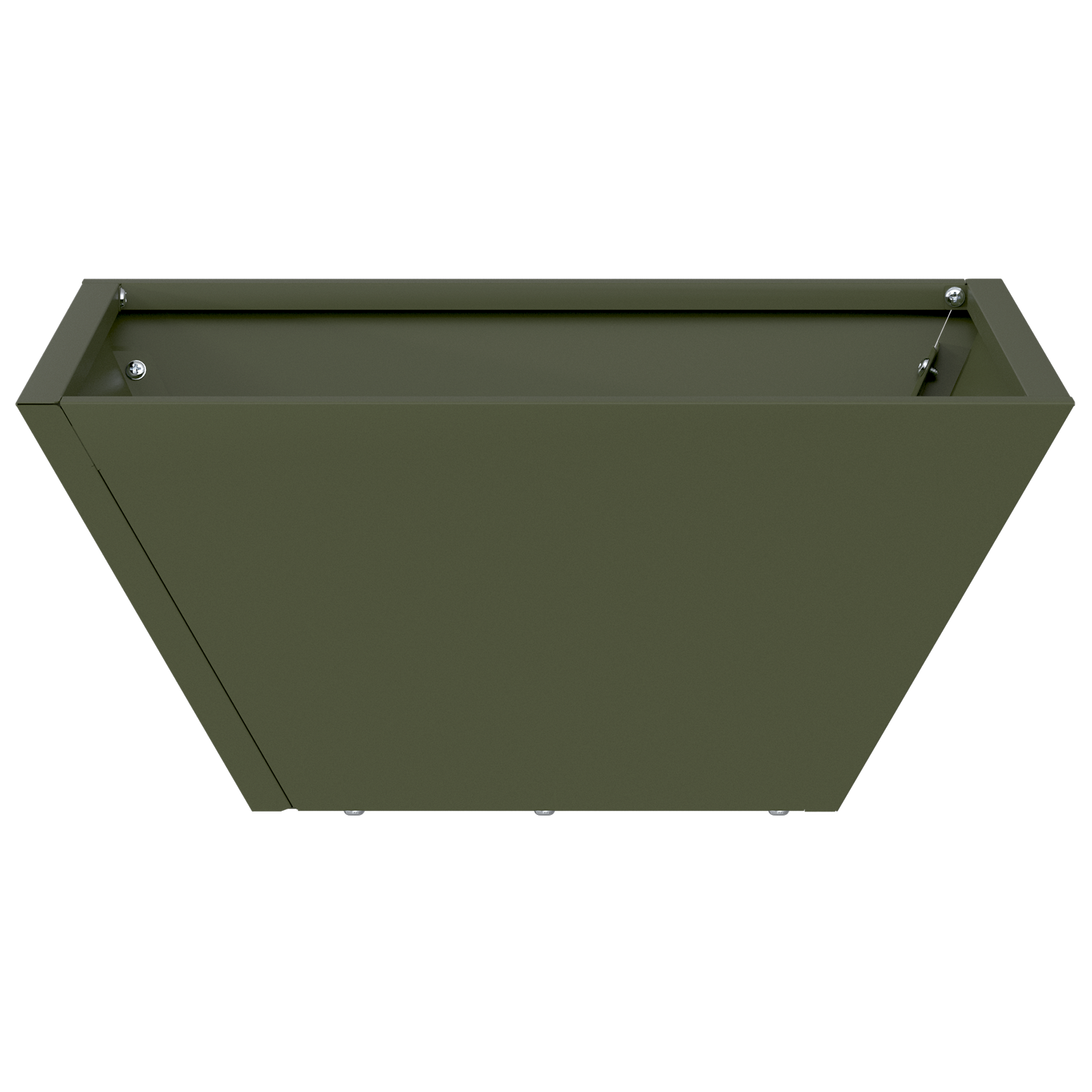 Ghiveci Metalic Verde Olive Metal Mediu Inserții Decorative GartenMobel Dekor