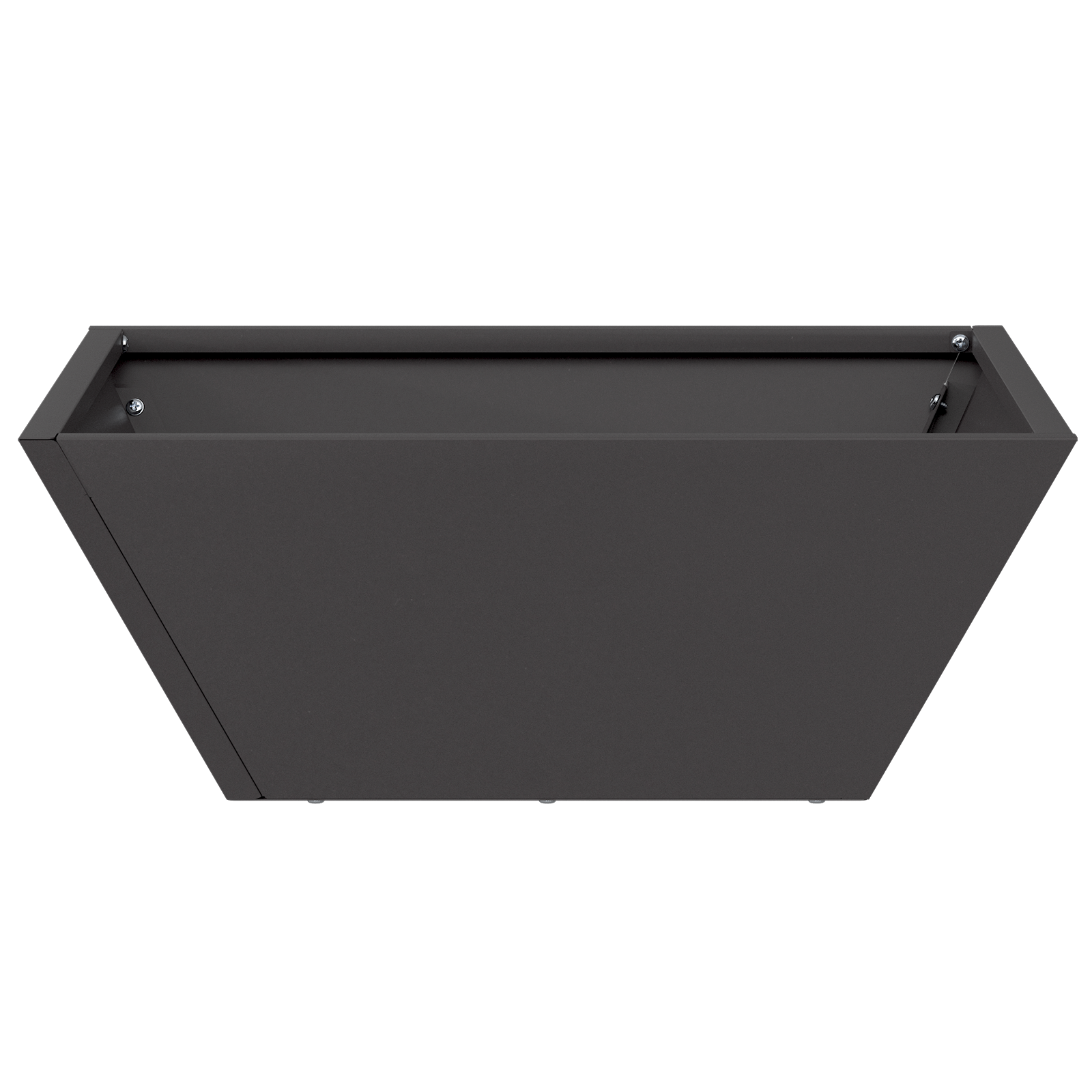 Ghiveci din Metal Negru Metal 40 x 40 x 15 cm Ghivece GartenMobel Dekor