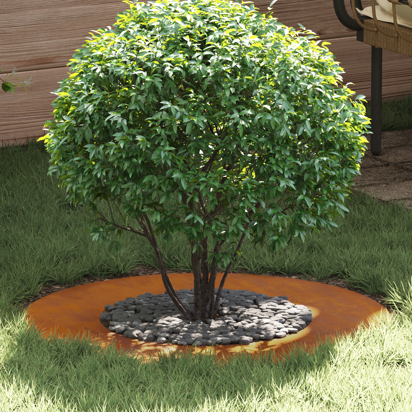 Ghiveci din Oțel Corten Oțel corten Mediu Inserții Decorative GartenMobel Dekor