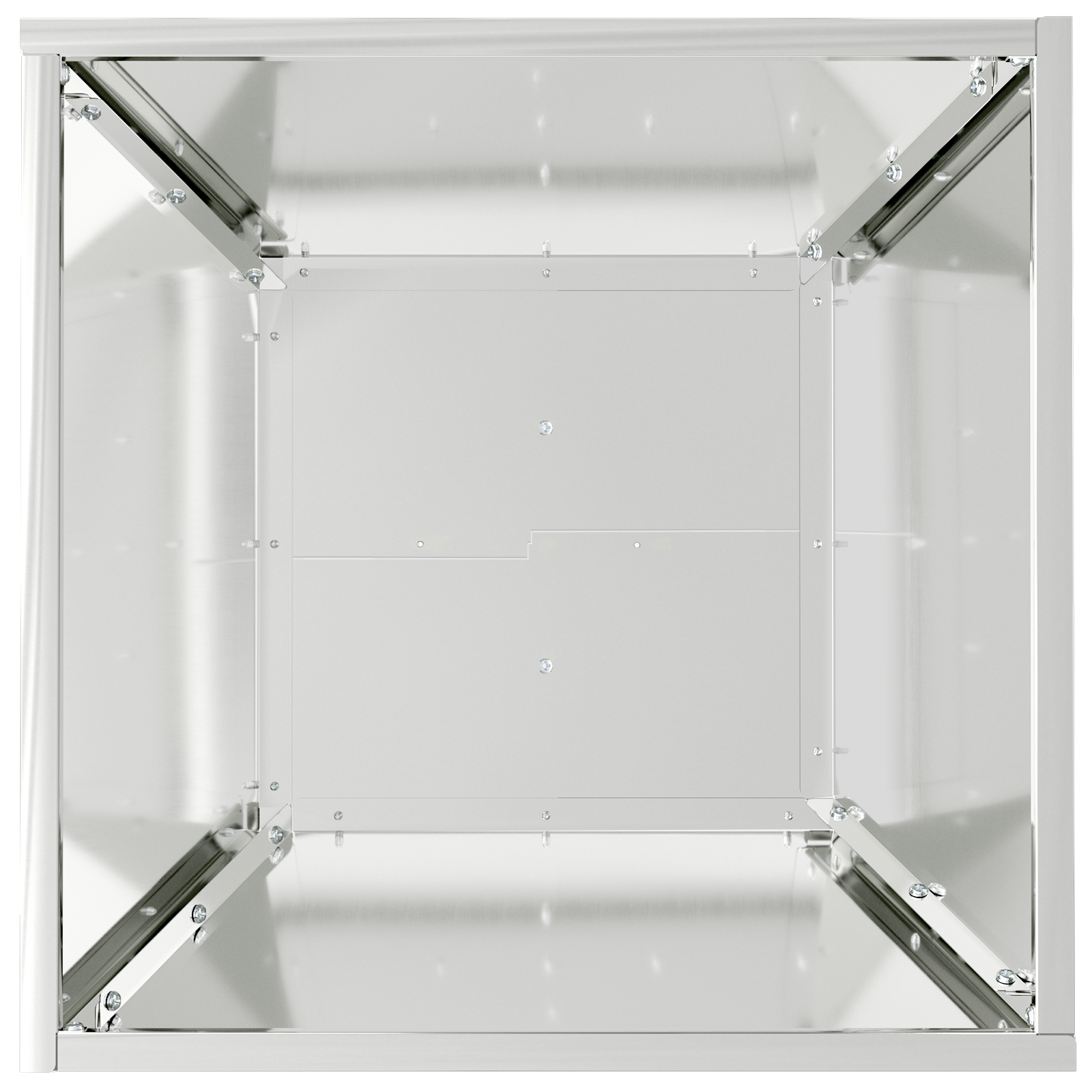 Ghiveci din Oțel Oțel galvanizat 40 x 40 x 15 cm GartenMobel Dekor