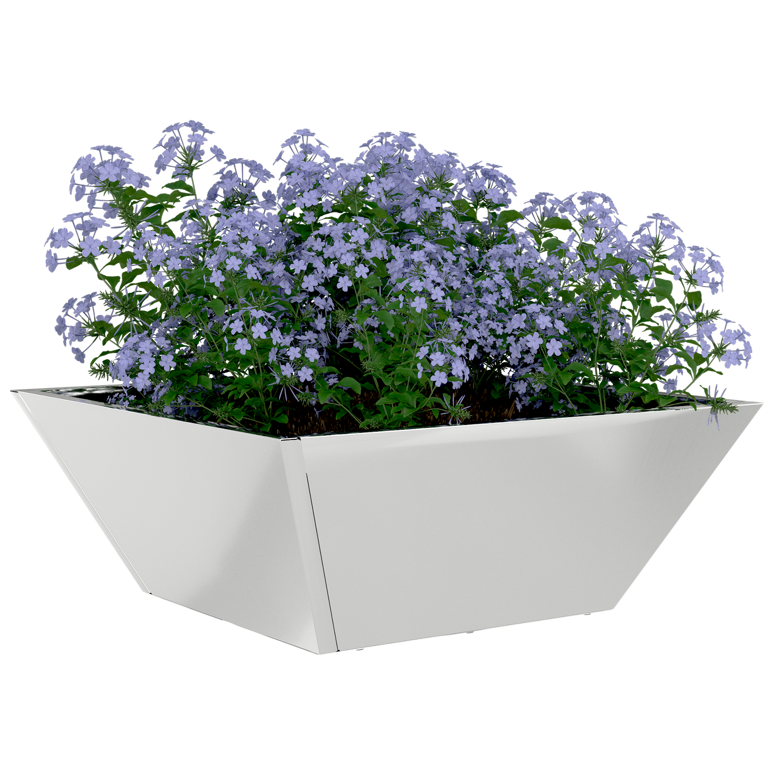 Ghiveci din Oțel Oțel galvanizat 40 x 40 x 15 cm GartenMobel Dekor