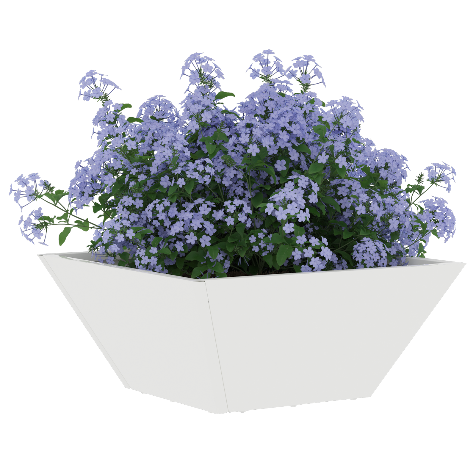 Ghiveci din Plastic Alb Plastic 35 x 35 x 15 cm GartenMobel Dekor