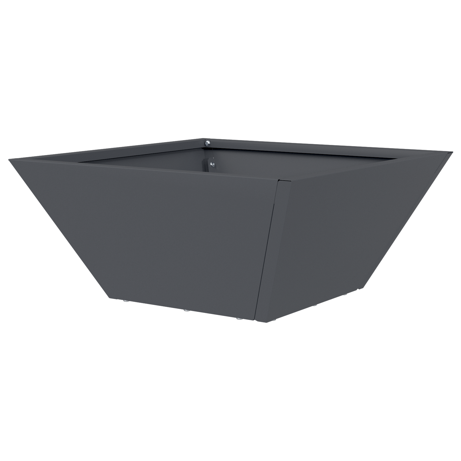 Ghiveci din Plastic Antracit Plastic 35 x 35 x 15 cm Durabil GartenMobel Dekor