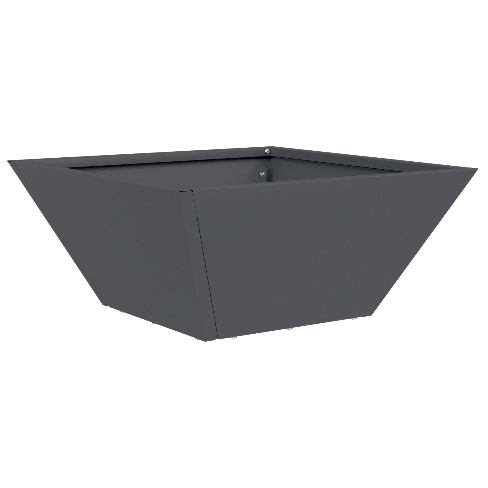 Ghiveci din Plastic Antracit Plastic 35 x 35 x 15 cm Durabil GartenMobel Dekor