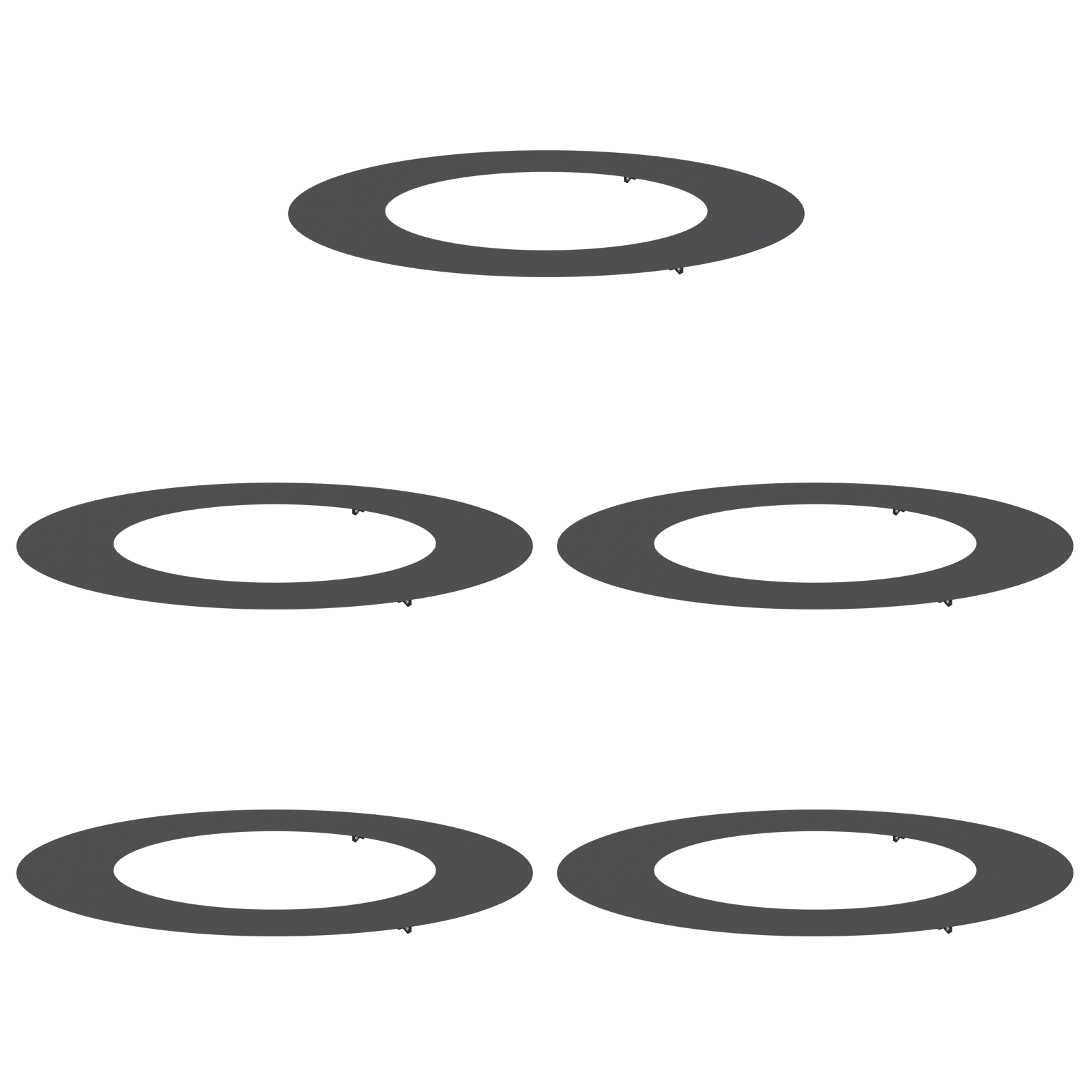 Ghiveci din Plastic Negru Plastic Mare Rotund Modern GartenMobel Dekor