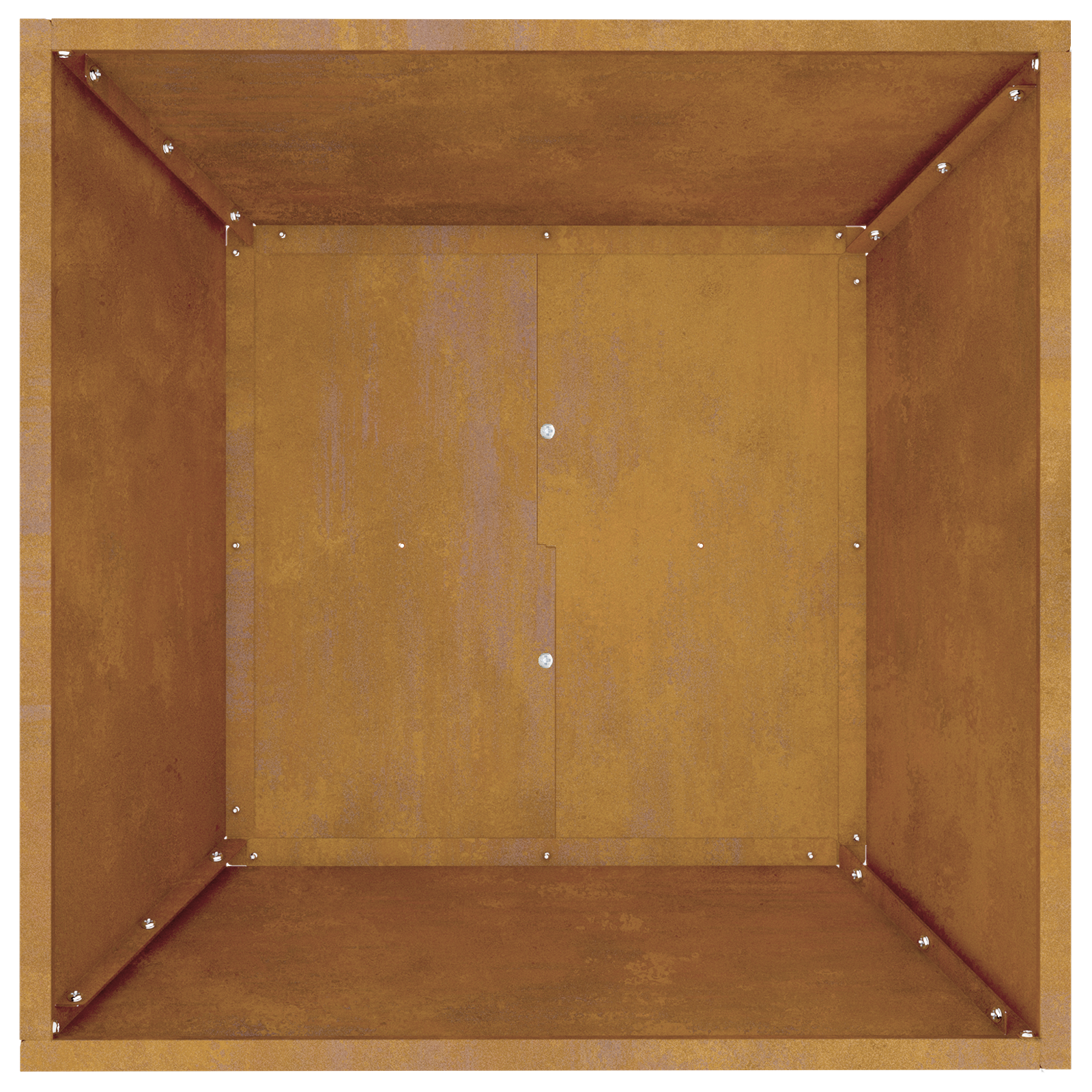 Ghiveci din metal Oțel rezistent la intemperii 50 x 50 x 15 cm GartenMobel Dekor