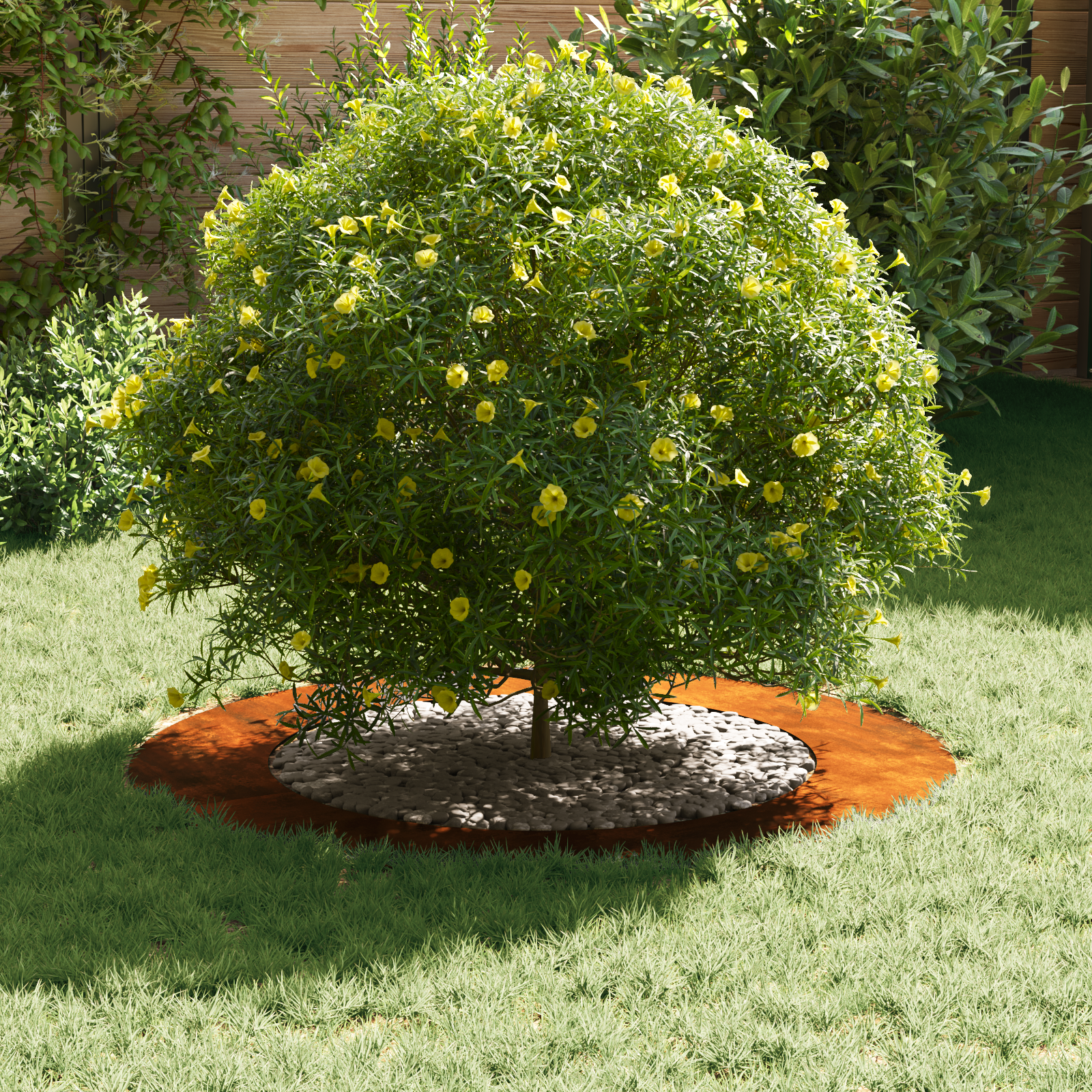 Ghiveci din oțel Corten Oțel Corten Mare Inserții decorative GartenMobel Dekor