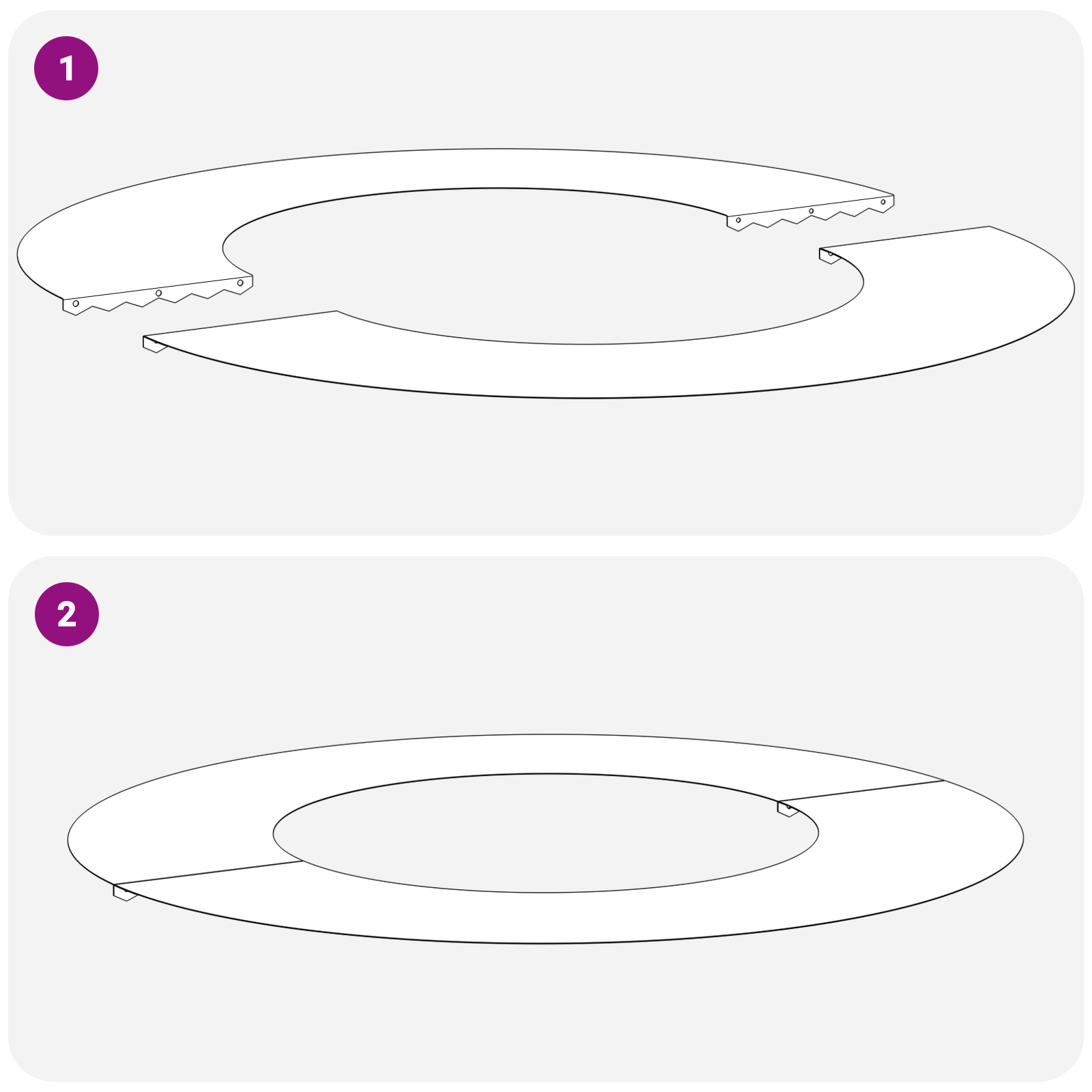 Inel de ghiveci Oțel inoxidabil Mare Rezistent Circular GartenMobel Dekor