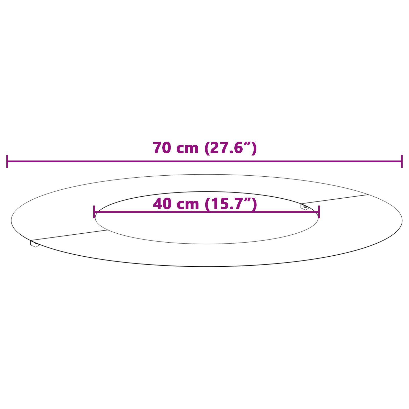 Inel de ghiveci Oțel inoxidabil Mare Rezistent Circular GartenMobel Dekor