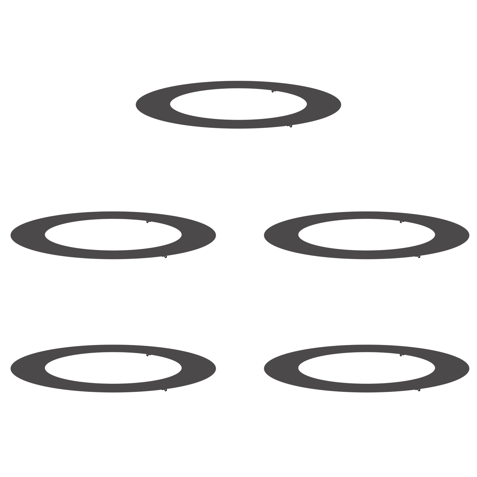 Set Ghivece Plastic Negru Plastic 90 cm Diametru Durabil GartenMobel Dekor