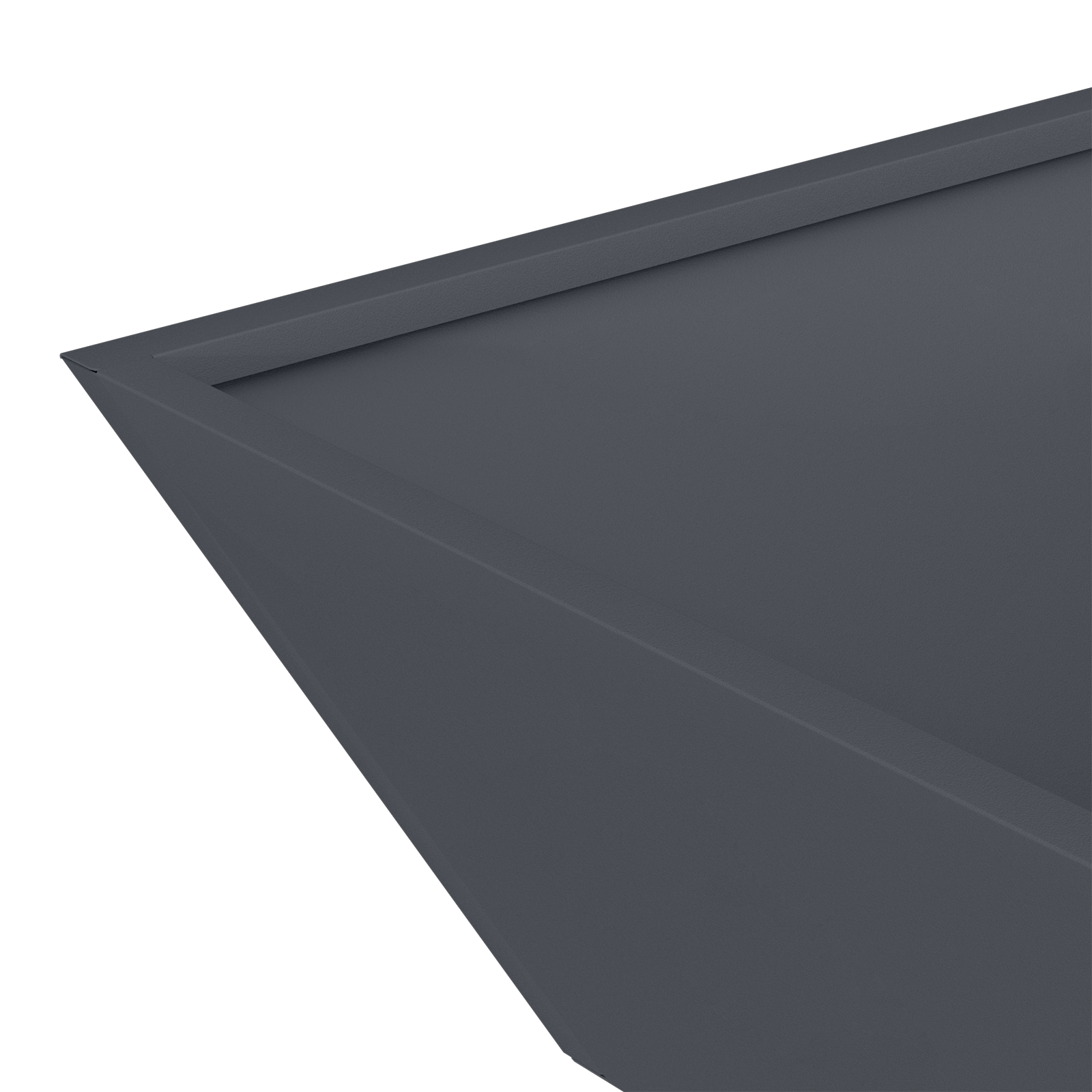 Set Ghivece din Plastic Antracit Plastic 50 x 50 x 15 cm GartenMobel Dekor