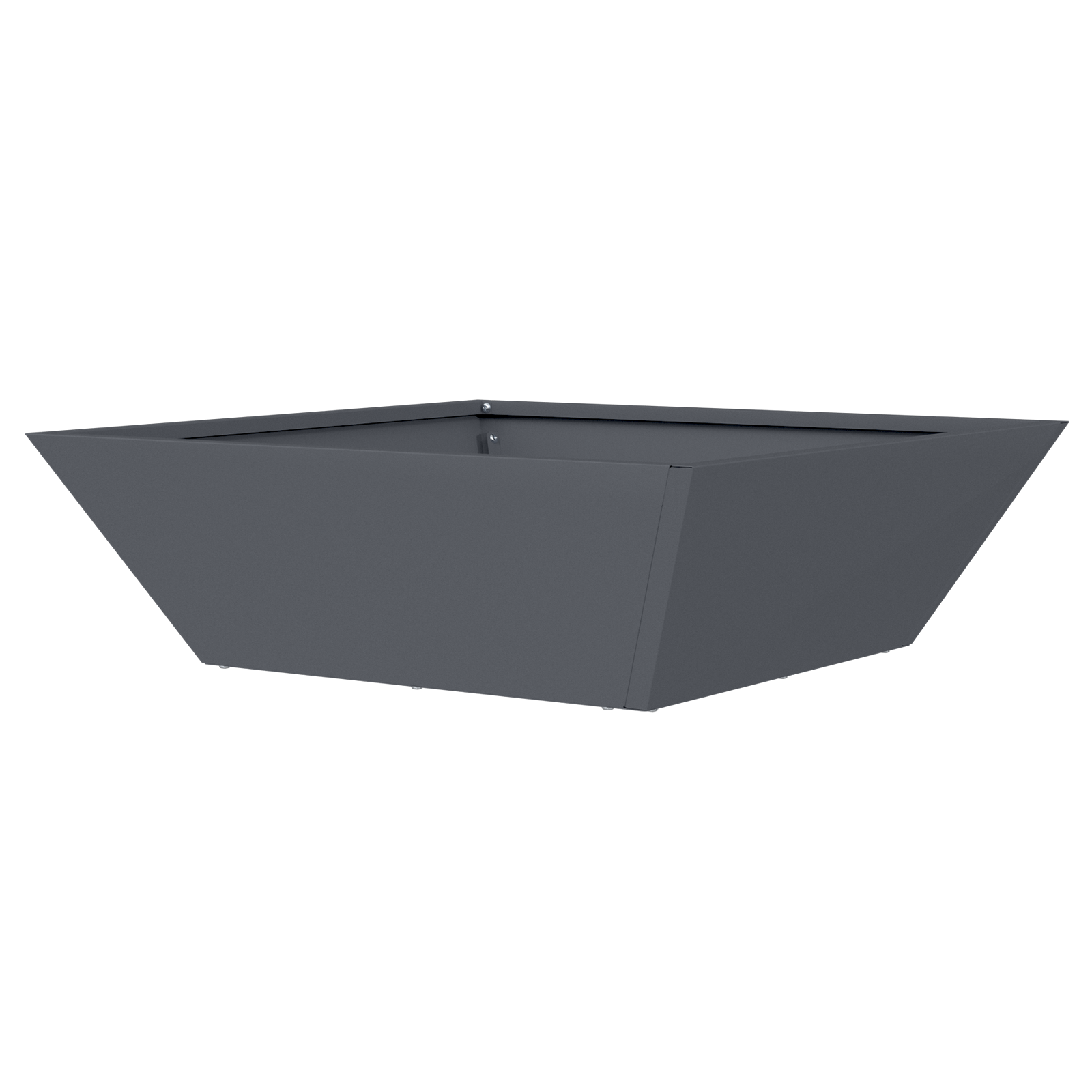 Set Ghivece din Plastic Antracit Plastic 50 x 50 x 15 cm GartenMobel Dekor