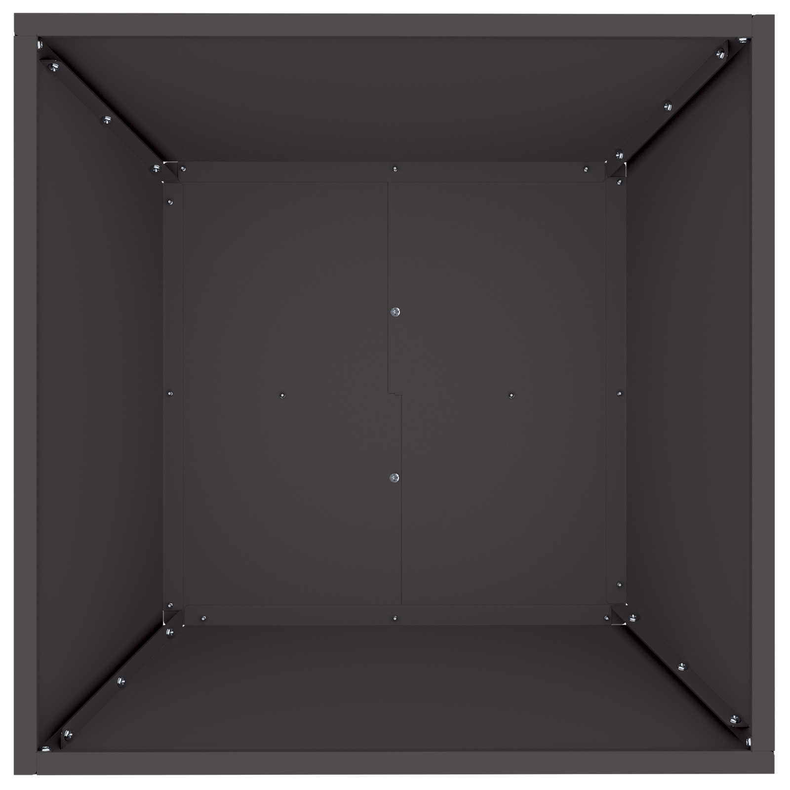 Set de Ghivece din Plastic Negru 50 x 50 x 15 cm GartenMobel Dekor