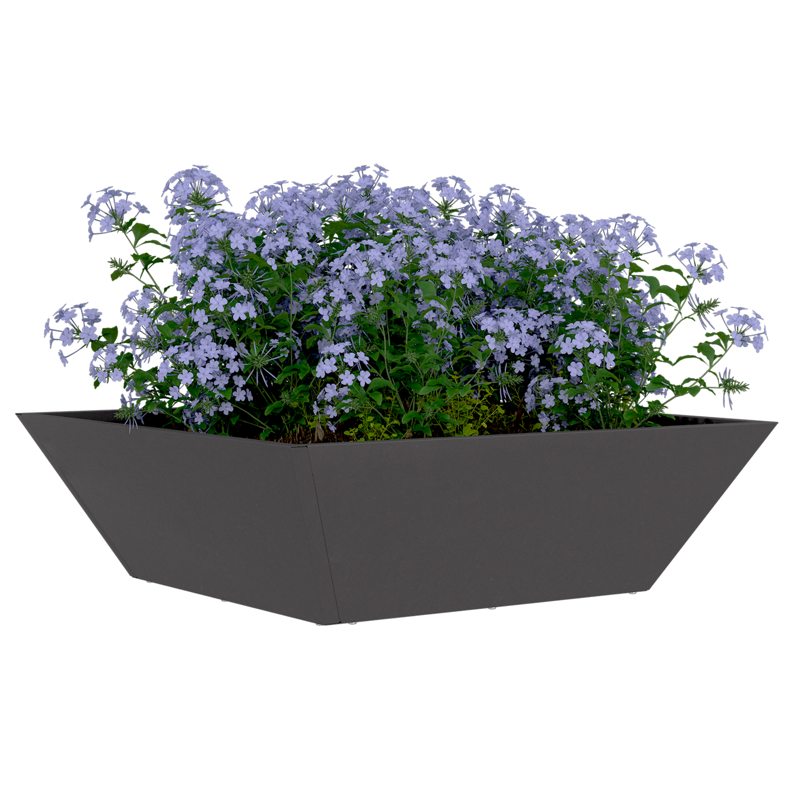 Set de Ghivece din Plastic Negru 50 x 50 x 15 cm GartenMobel Dekor