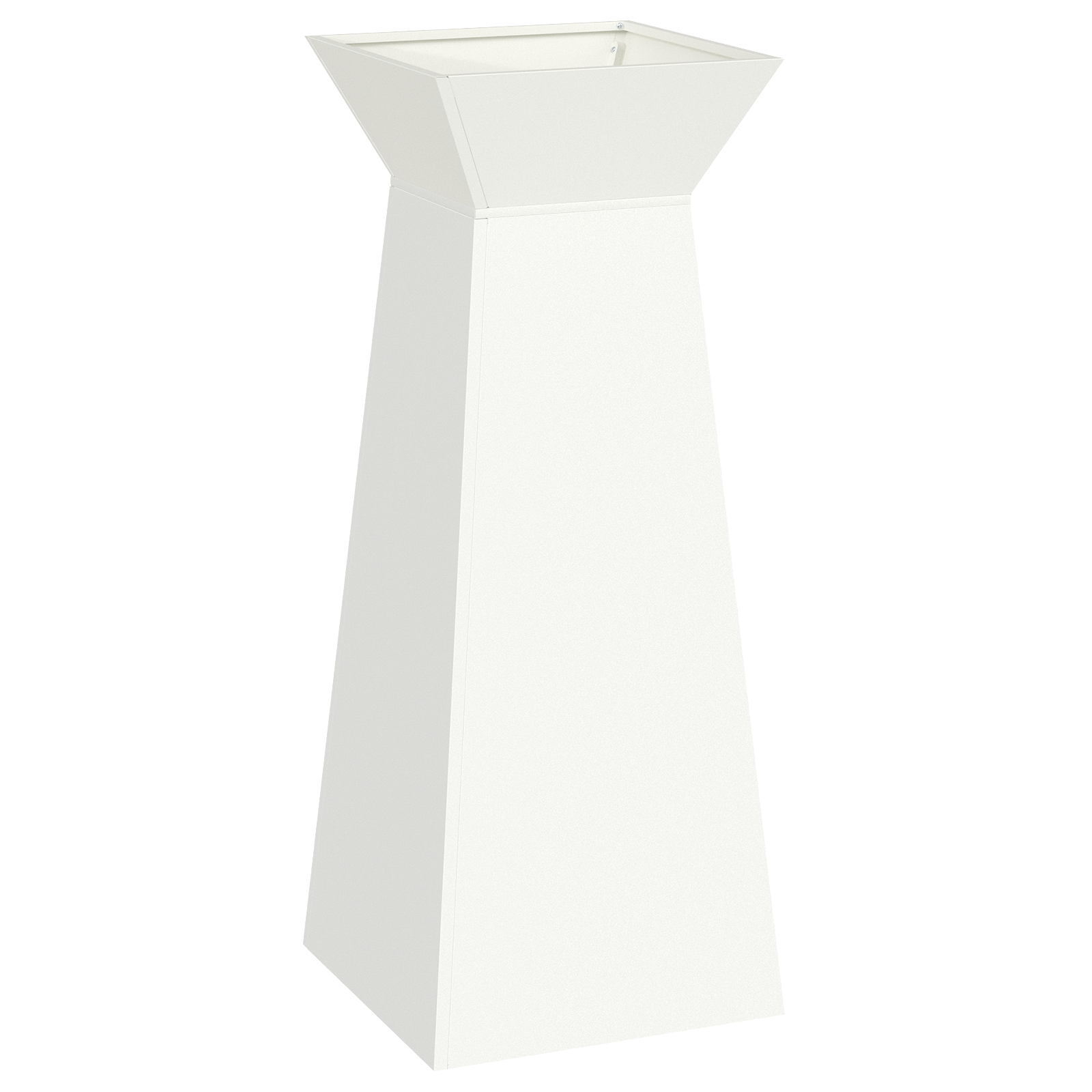 Suport de plante conic Alb Plastic Mare Inserții decorative GartenMobel Dekor