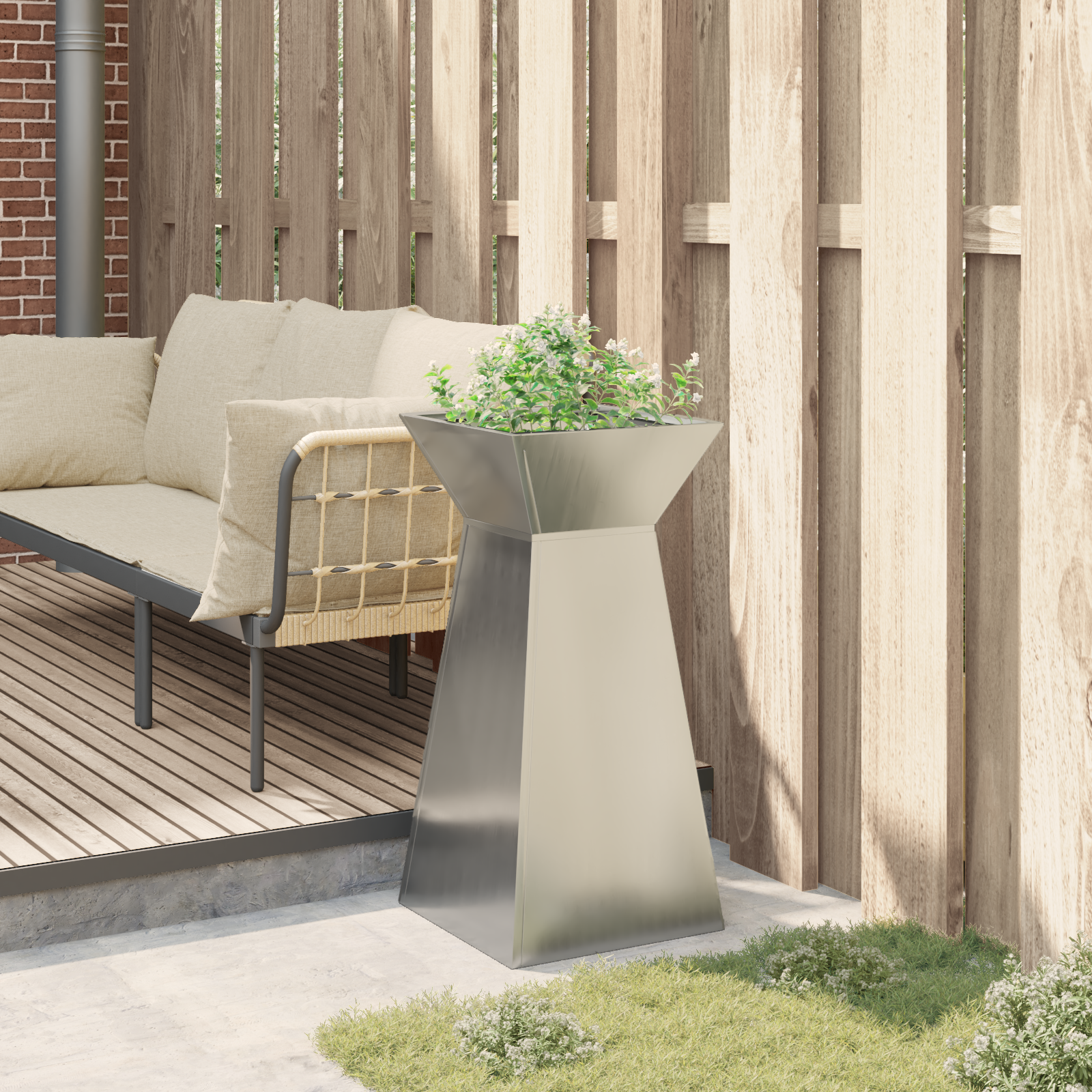 Suport pentru Ghiveci Oțel galvanizat 35 x 35 x 73 cm GartenMobel Dekor