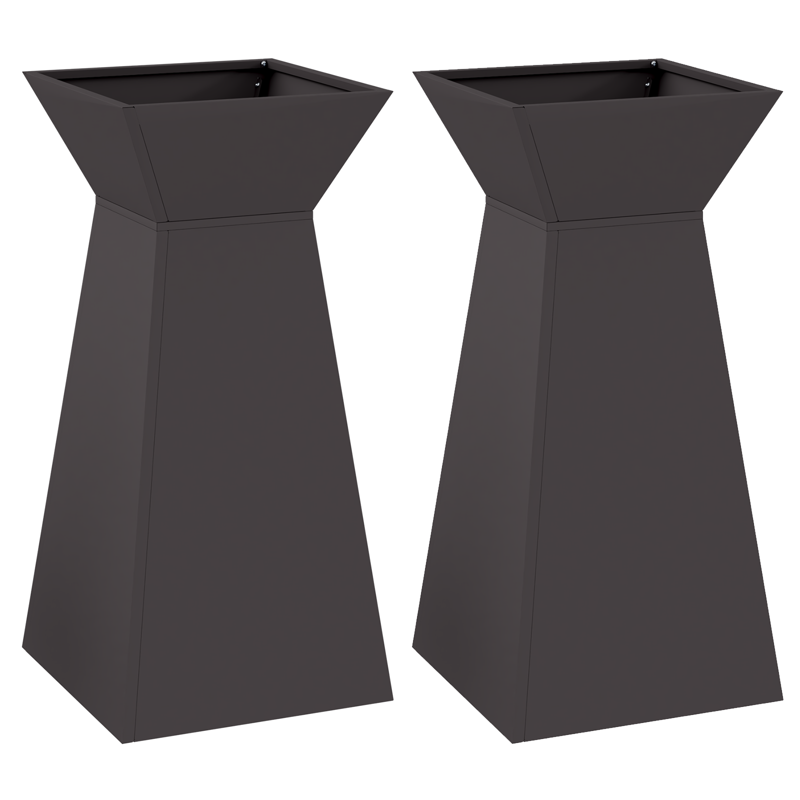 Suport pentru Plante Negru Plastic 35 x 35 x 73 cm GartenMobel Dekor