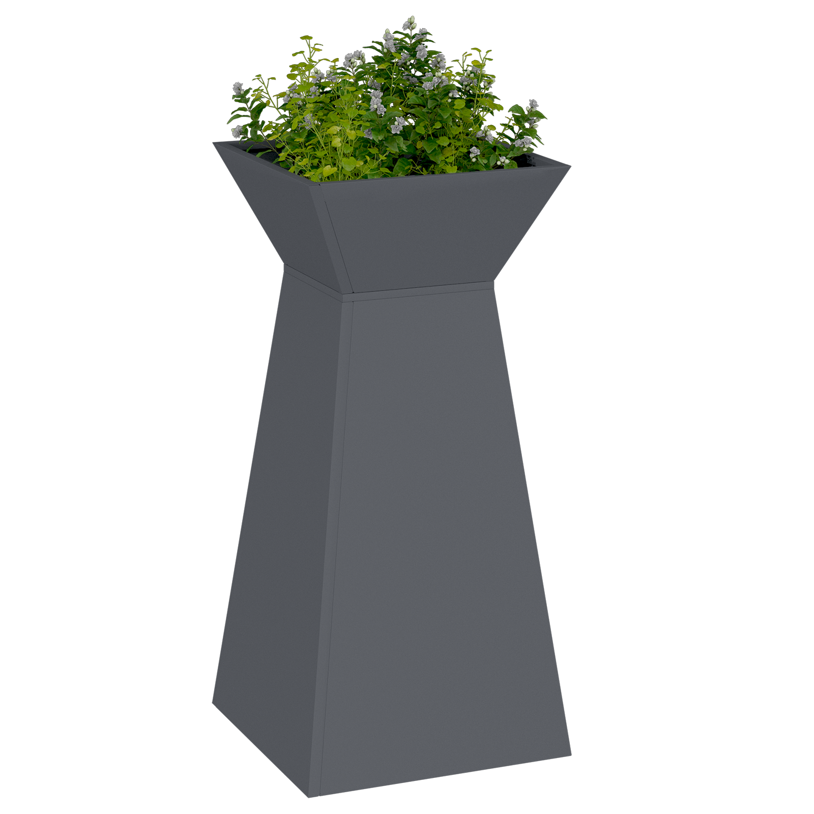 Suport pentru plante Antracit Plastic 35 x 35 x 73 cm Ghivece GartenMobel Dekor