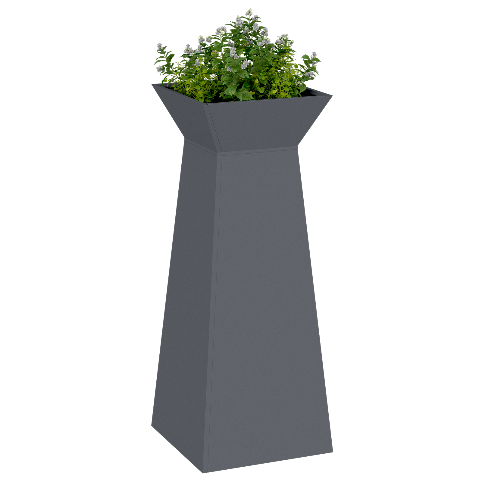 Suport pentru plante Antracit Plastic 40 x 40 x 101 cm GartenMobel Dekor